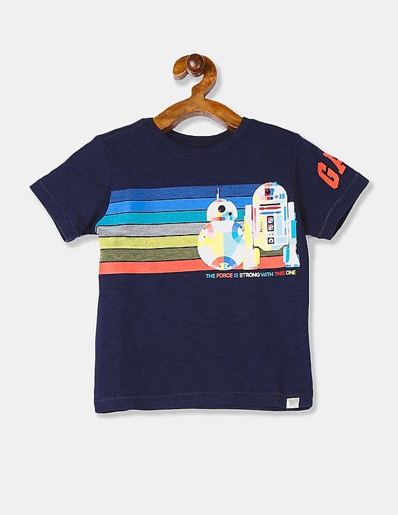 Buy GAP Toddler Boy Navy Star Wars Graphic Crew Neck T-Shirt