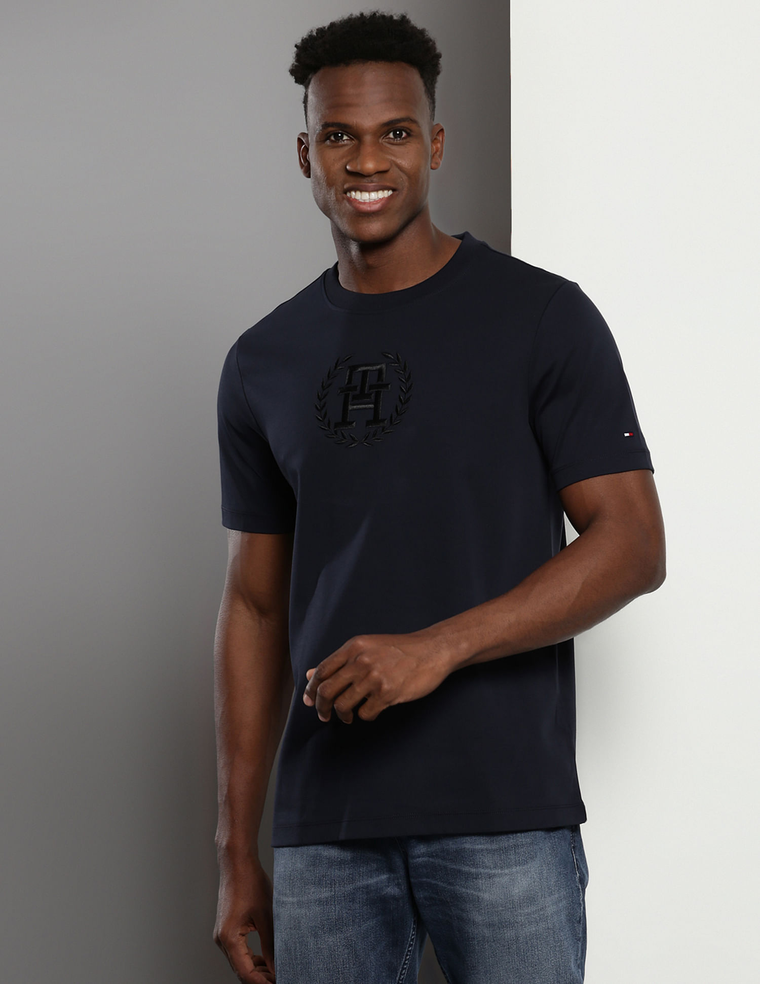 Tommy Hilfiger Sustainable Embroidered Laurel T-Shirt