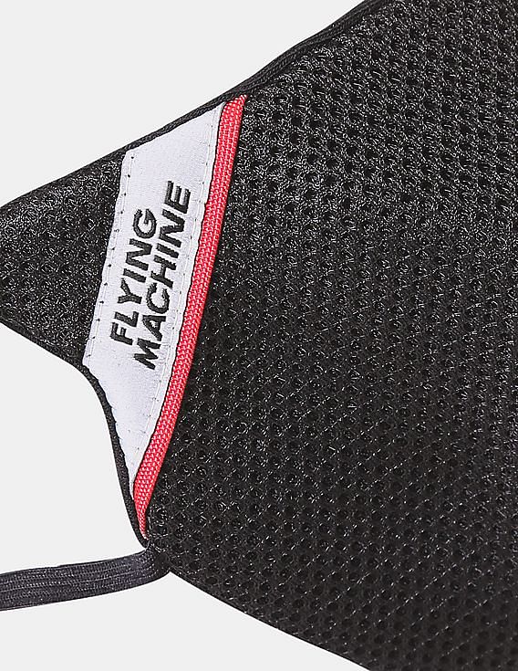 Flying Machine Unisex Adults Reusable Outdoor Air Mesh Face Masks - Pack Of 2