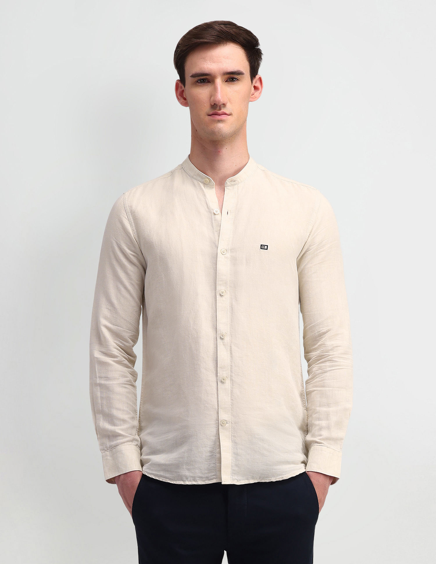 Arrow Sport Slim Fit Solid Shirt
