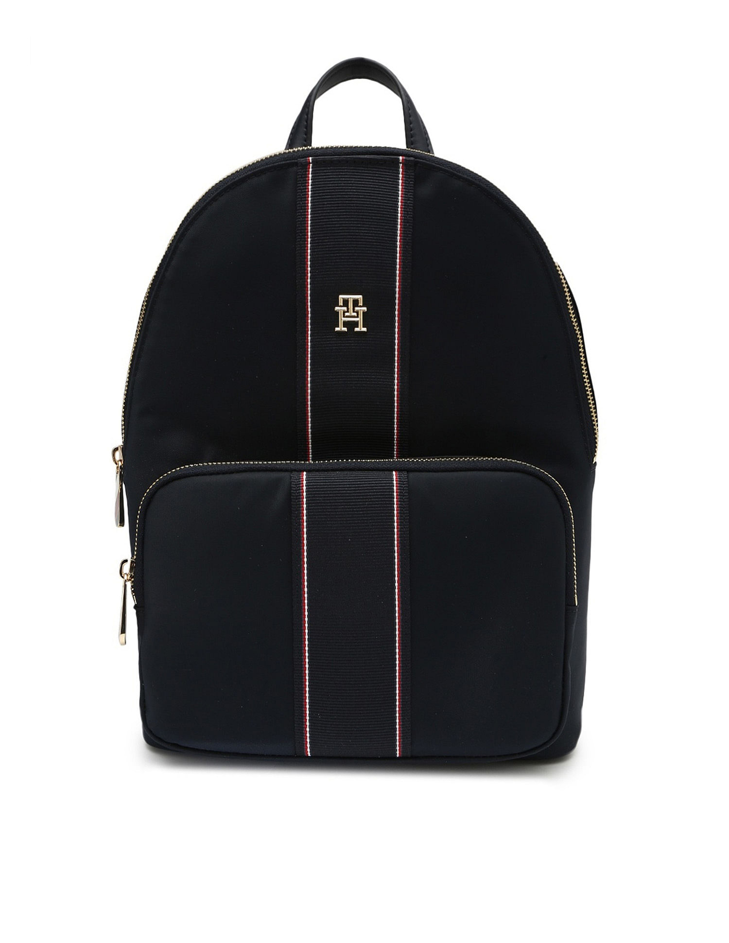Tommy Hilfiger Solid Blue Nylon Backpack