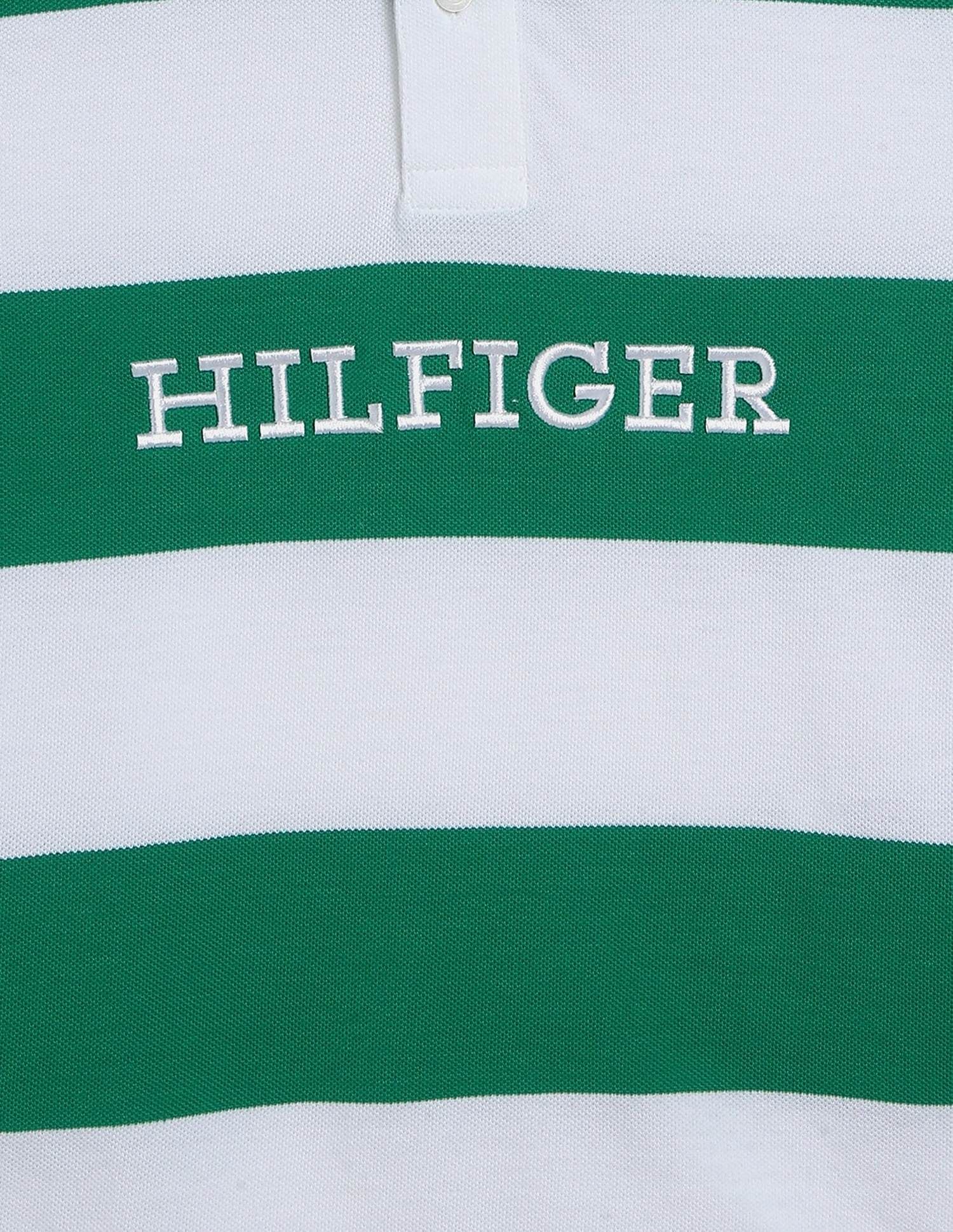 Tommy Hilfiger Kids Boys Multi Colorblock-Striped T-shirt for Fun Look