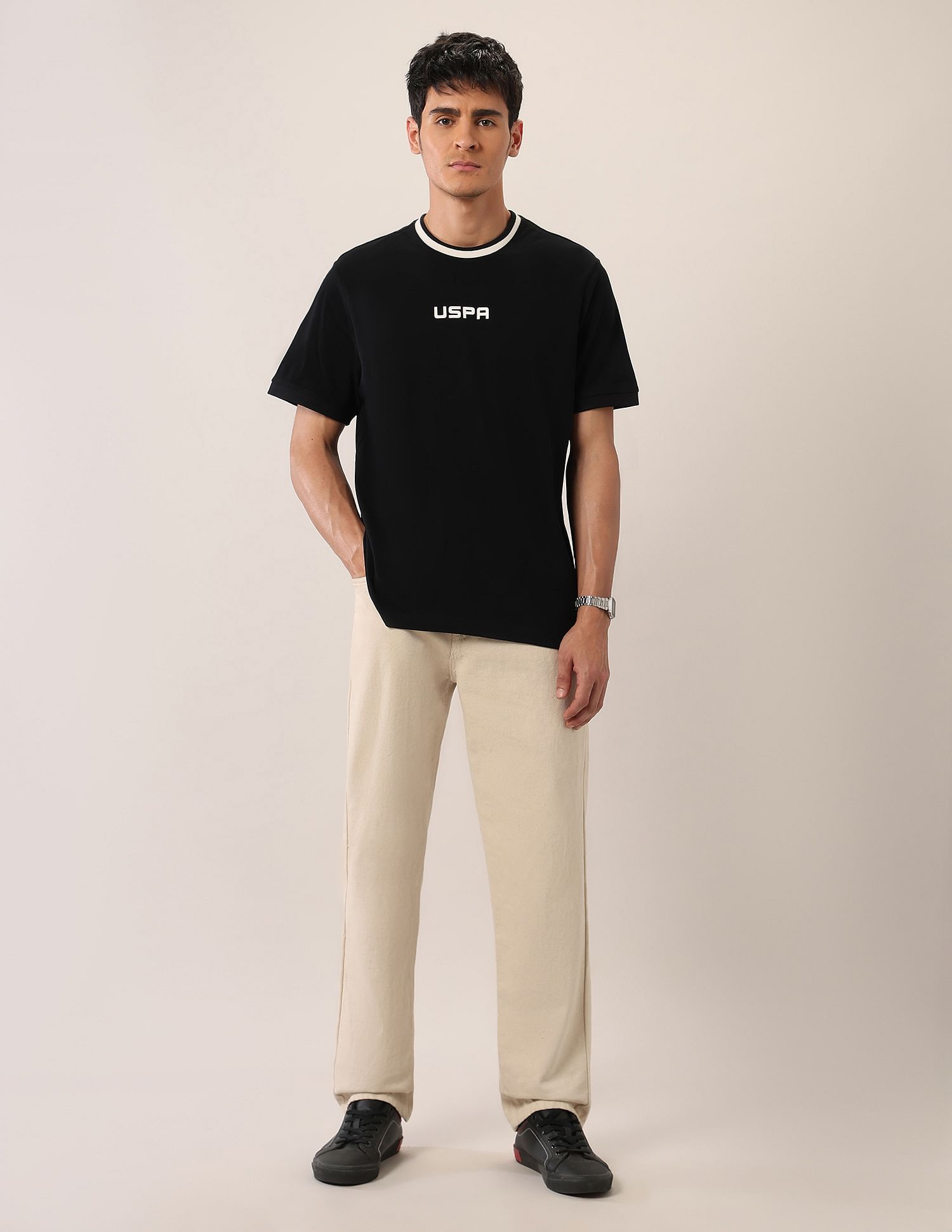 U.S. Polo Assn. Denim Co. Relaxed Fit Pure Cotton T-Shirt