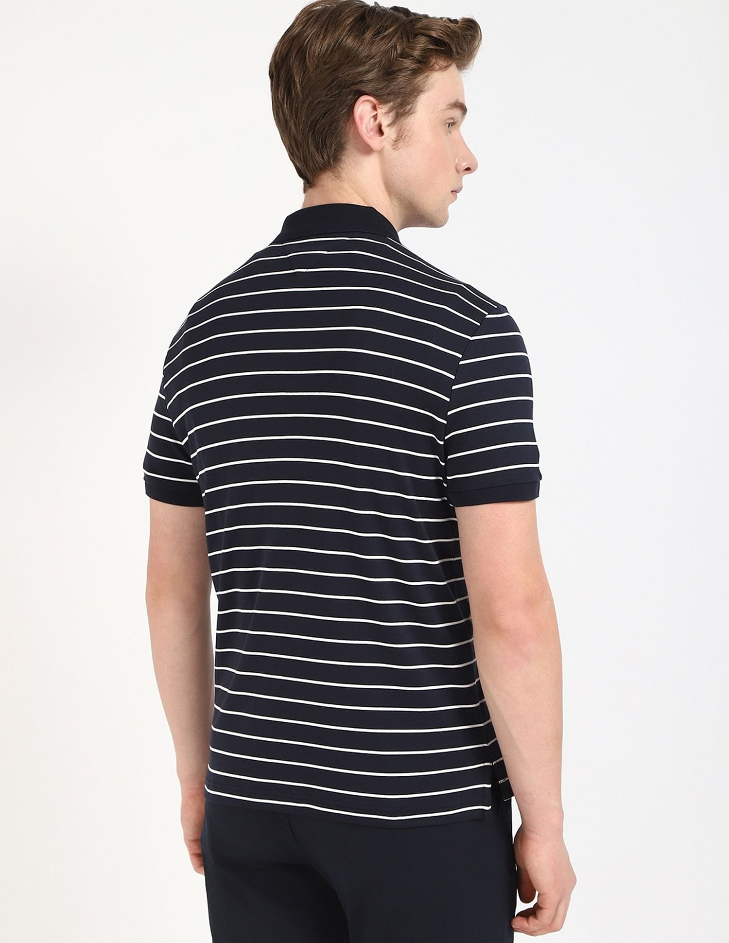 Tommy Hilfiger Striped Regular-Fit Cotton Polo Shirt