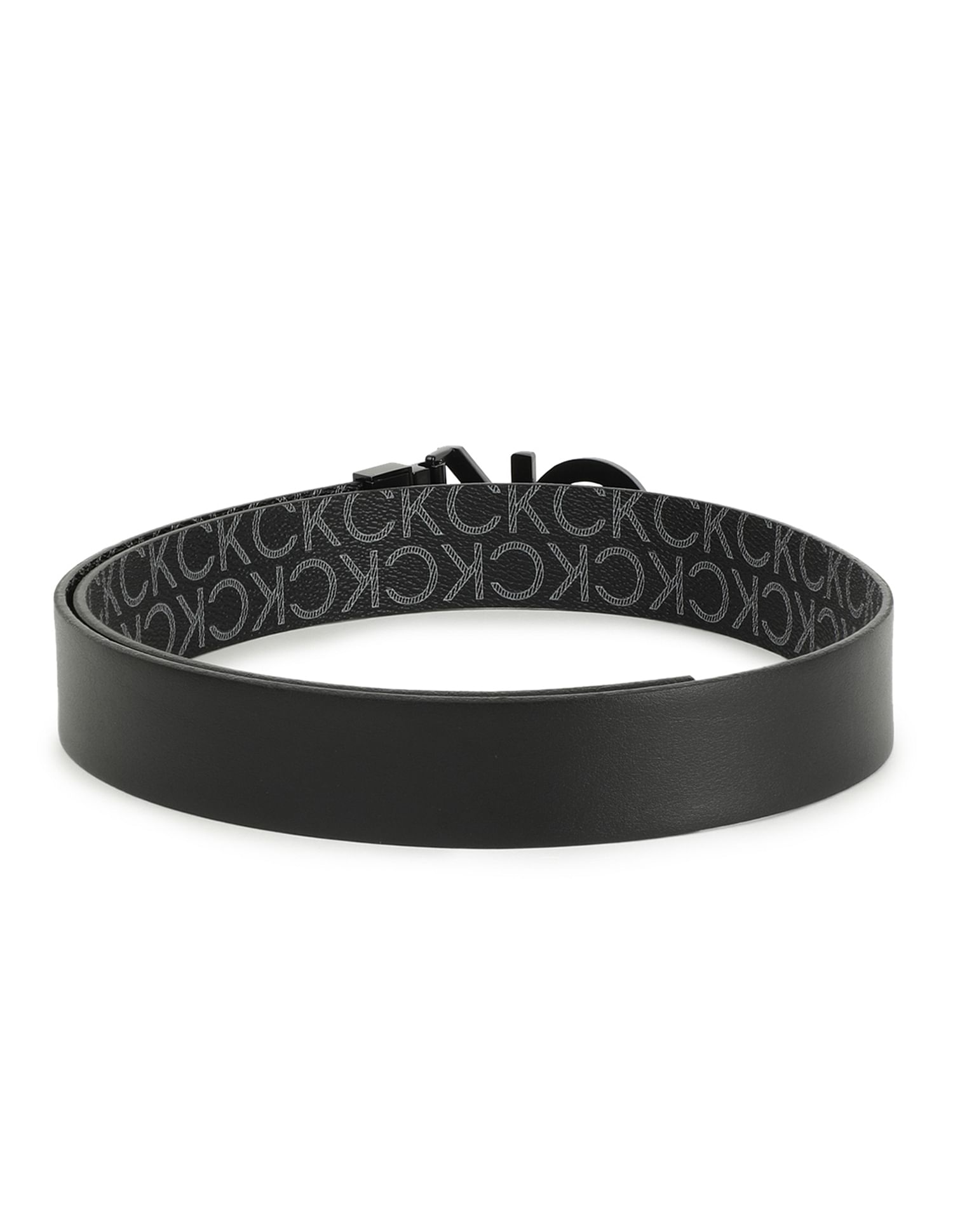 Calvin Klein Monogram Buckle Reversible Belt