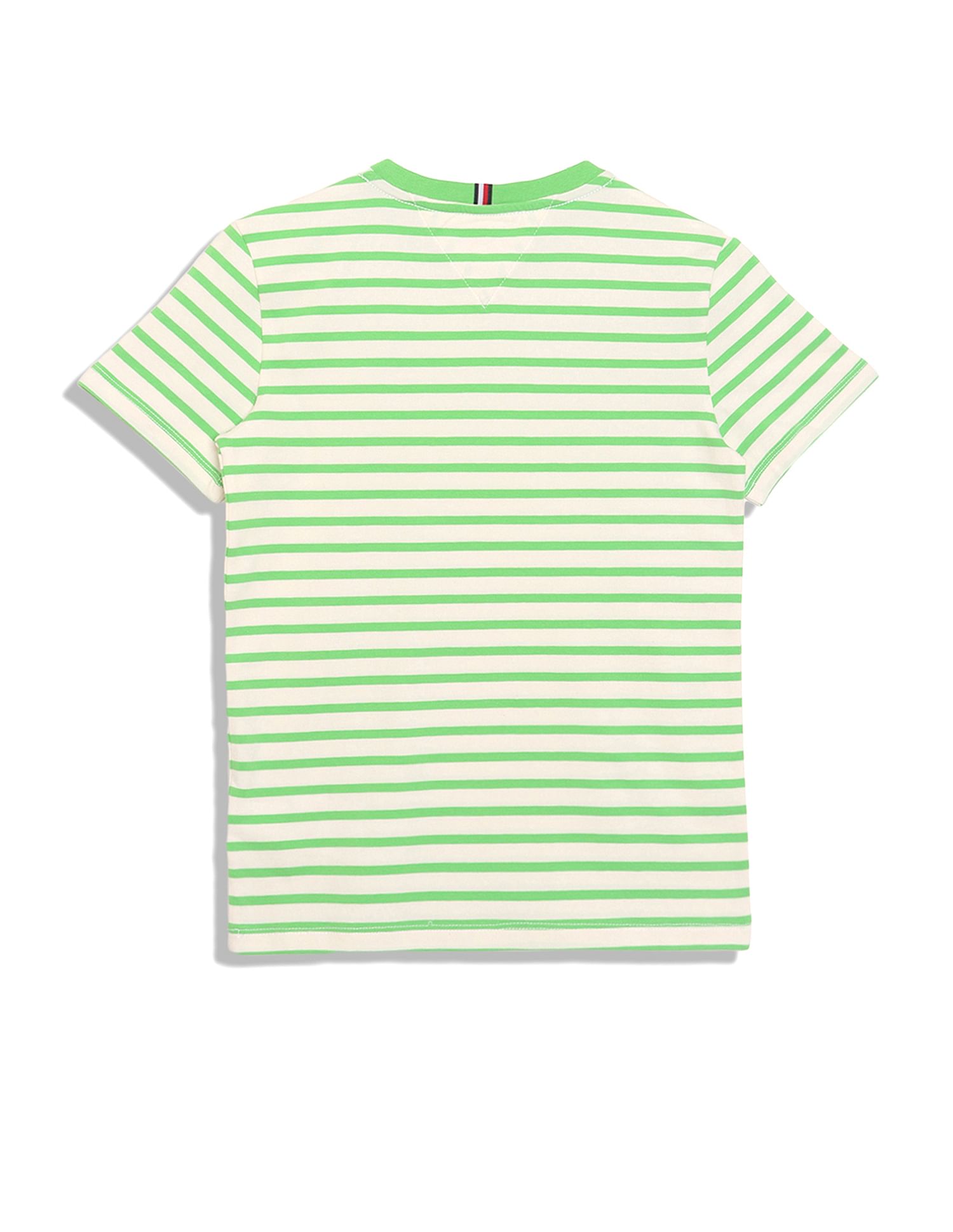 Tommy Hilfiger Kids Boys Organic Cotton Horizontal Stripe T-Shirt
