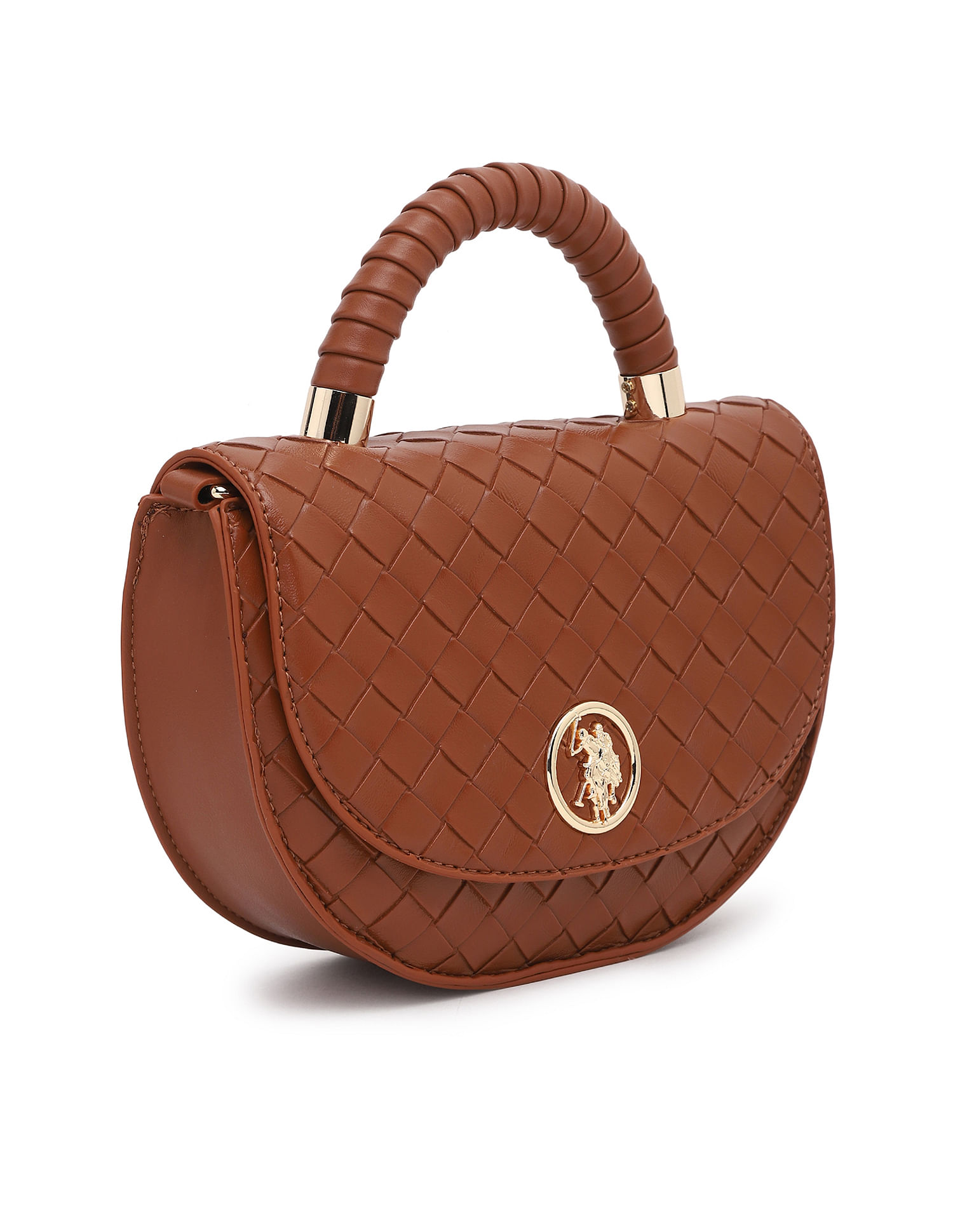 U.S. Polo Assn. Women Andra Patterned Weave Crossbody Bag