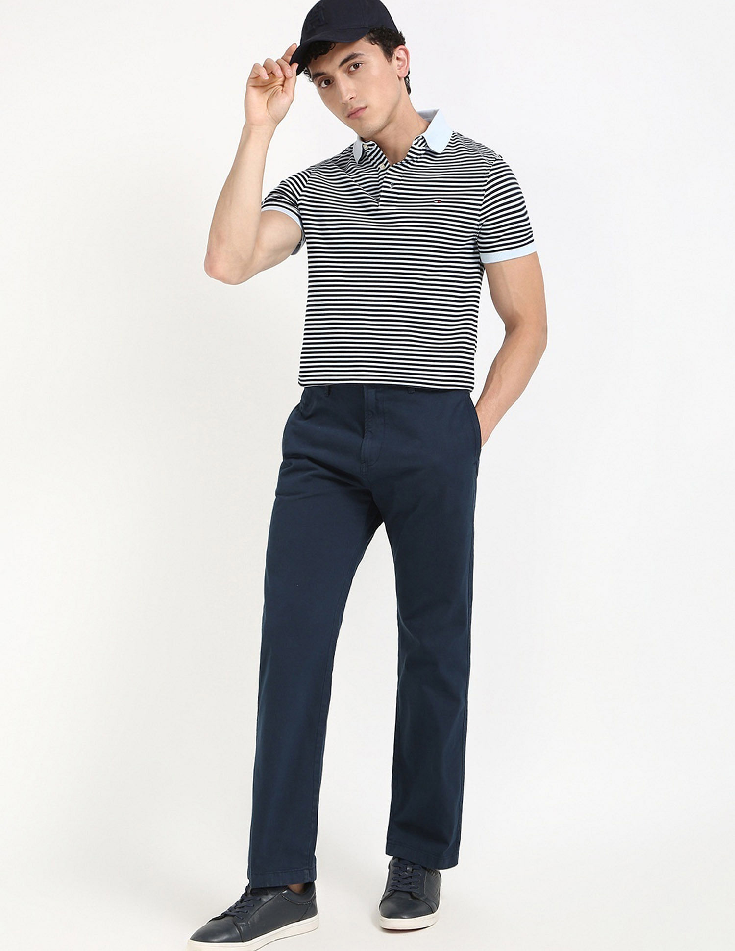 Tommy Hilfiger Striped Slim-Fit Cotton T-Shirt