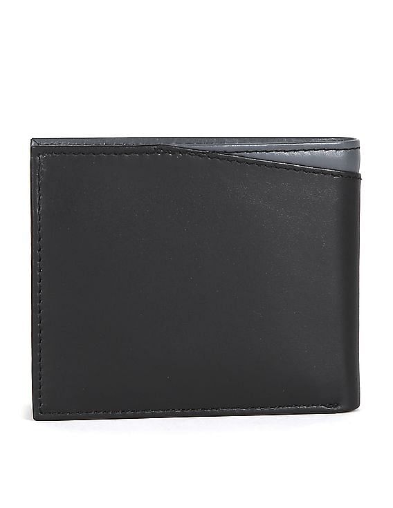 T Monogram Contrast Embossed Bi-Fold Wallet: Women's Designer Wallets