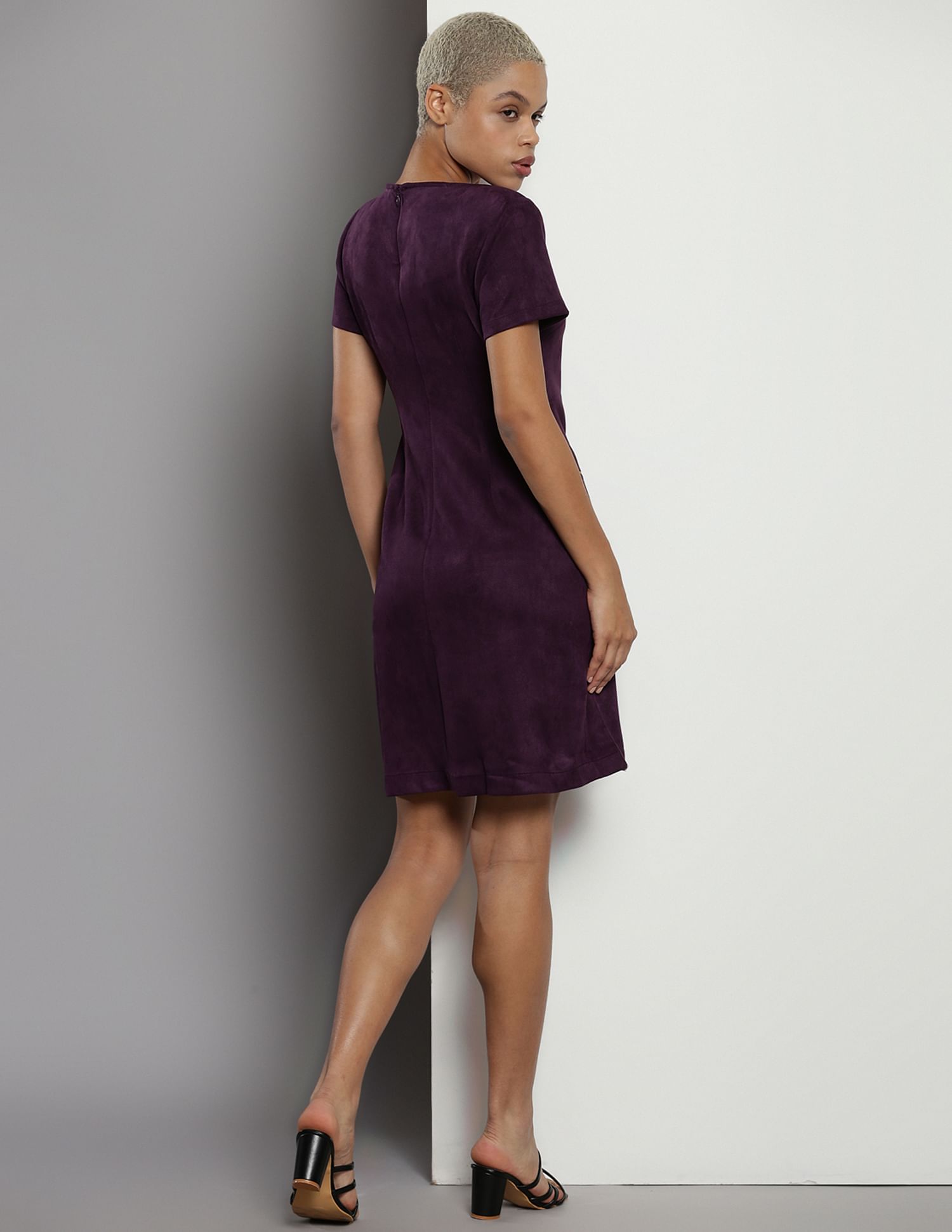 Calvin klein aubergine dress best sale