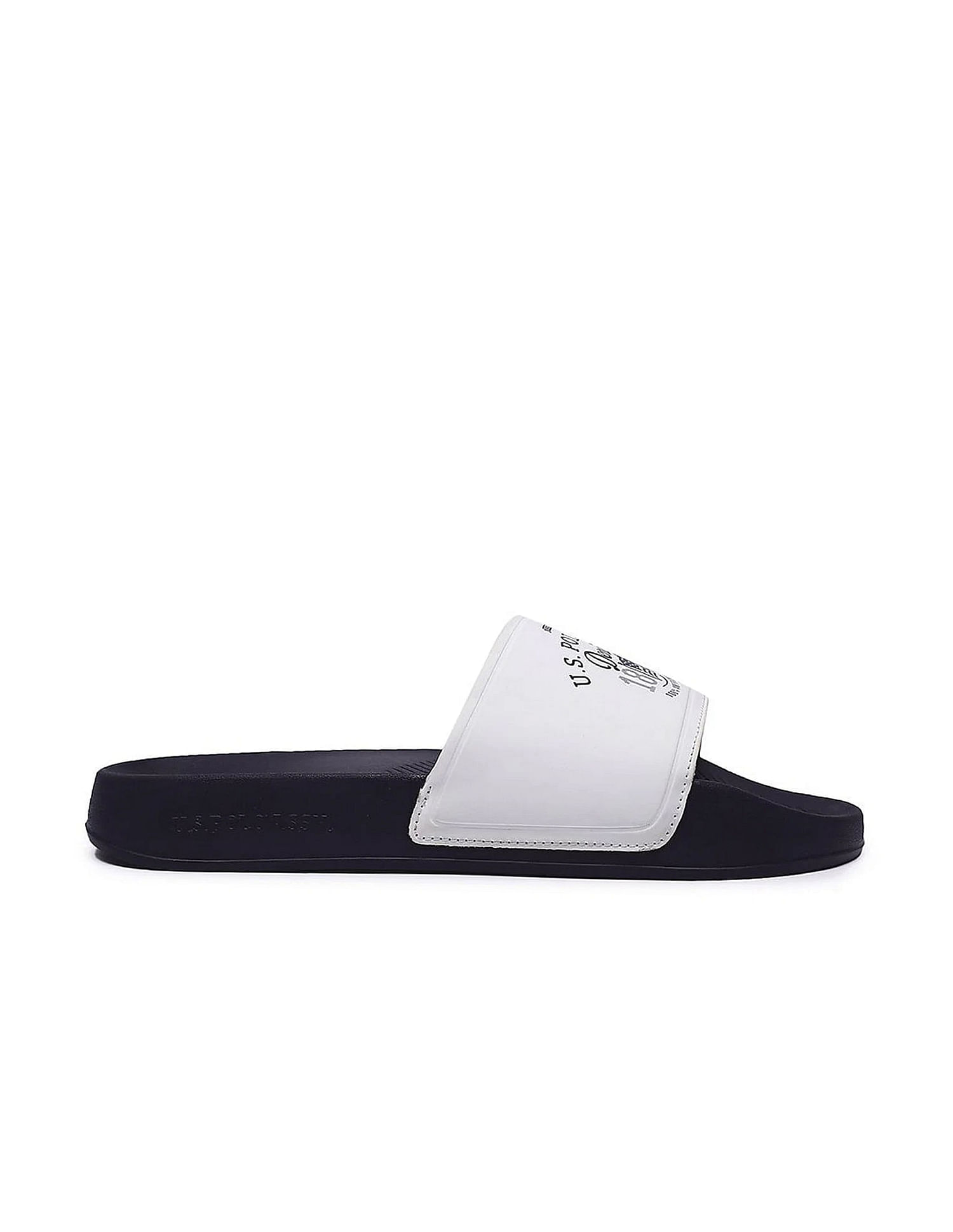 U.S. Polo Assn. Men Brand Print Open Toe Toplin 5.0 Slides