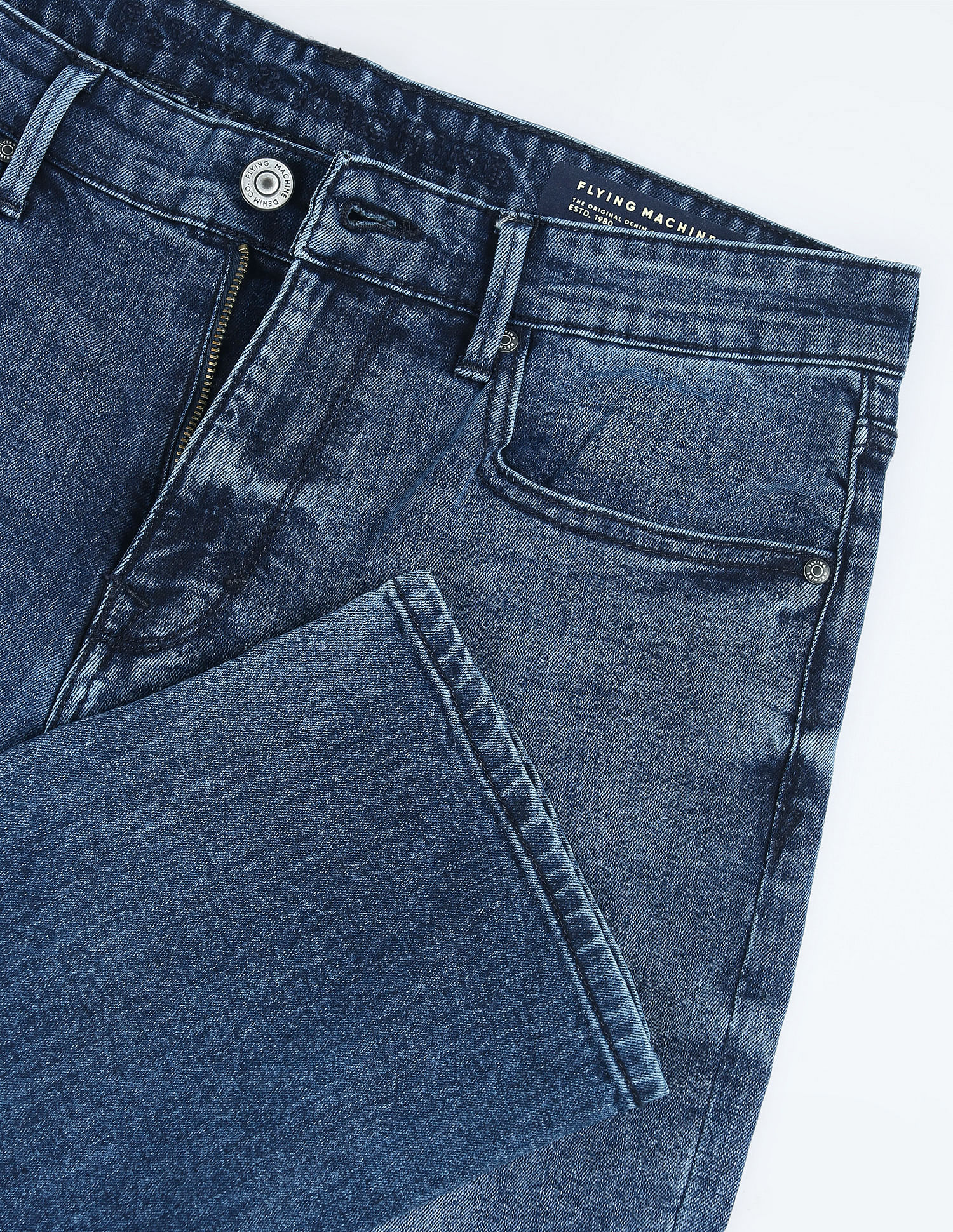 Flying Machine F-Jango Straight Fit Stone Wash Jeans