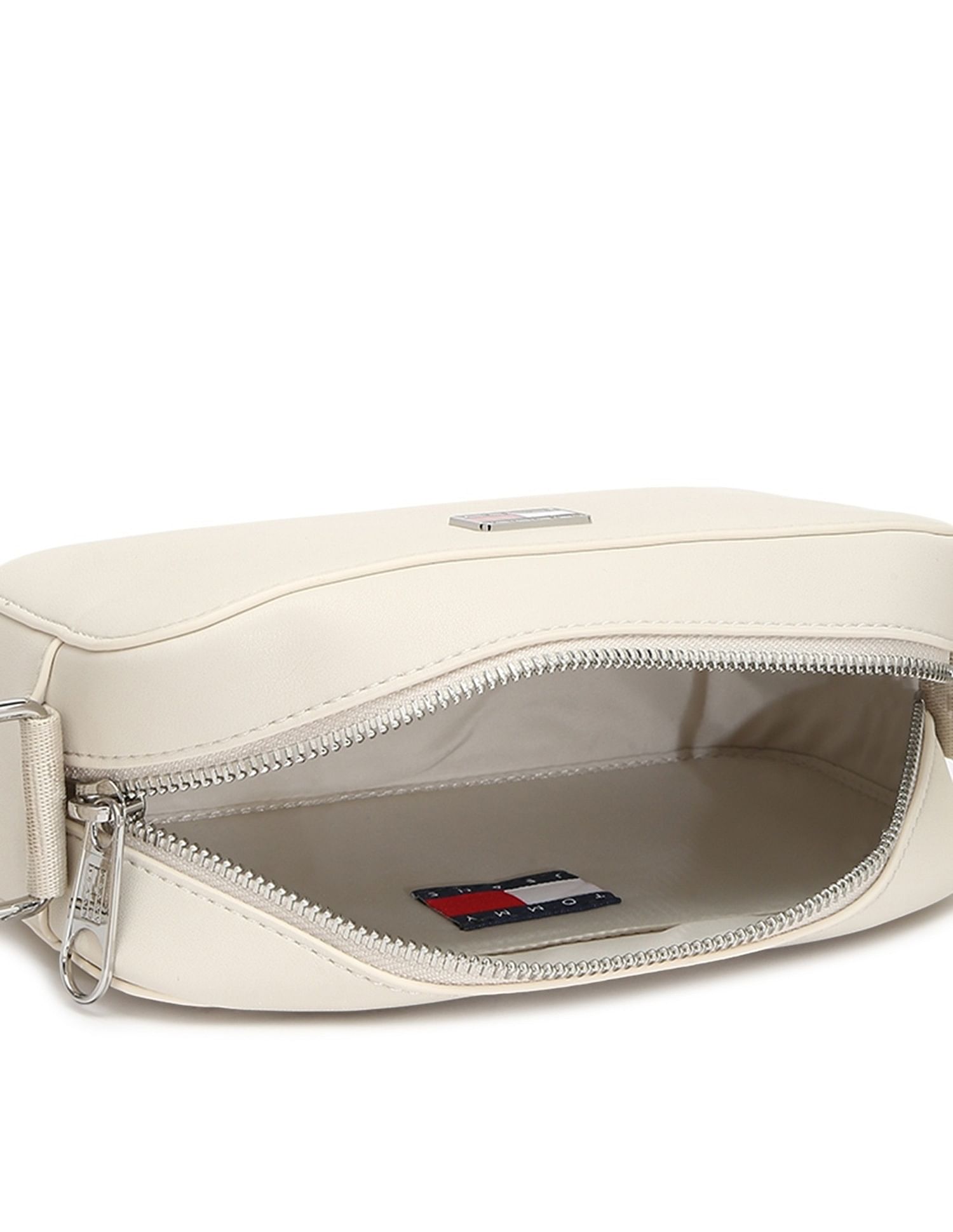 Tommy Hilfiger Solid Beige Pu Sling Bag