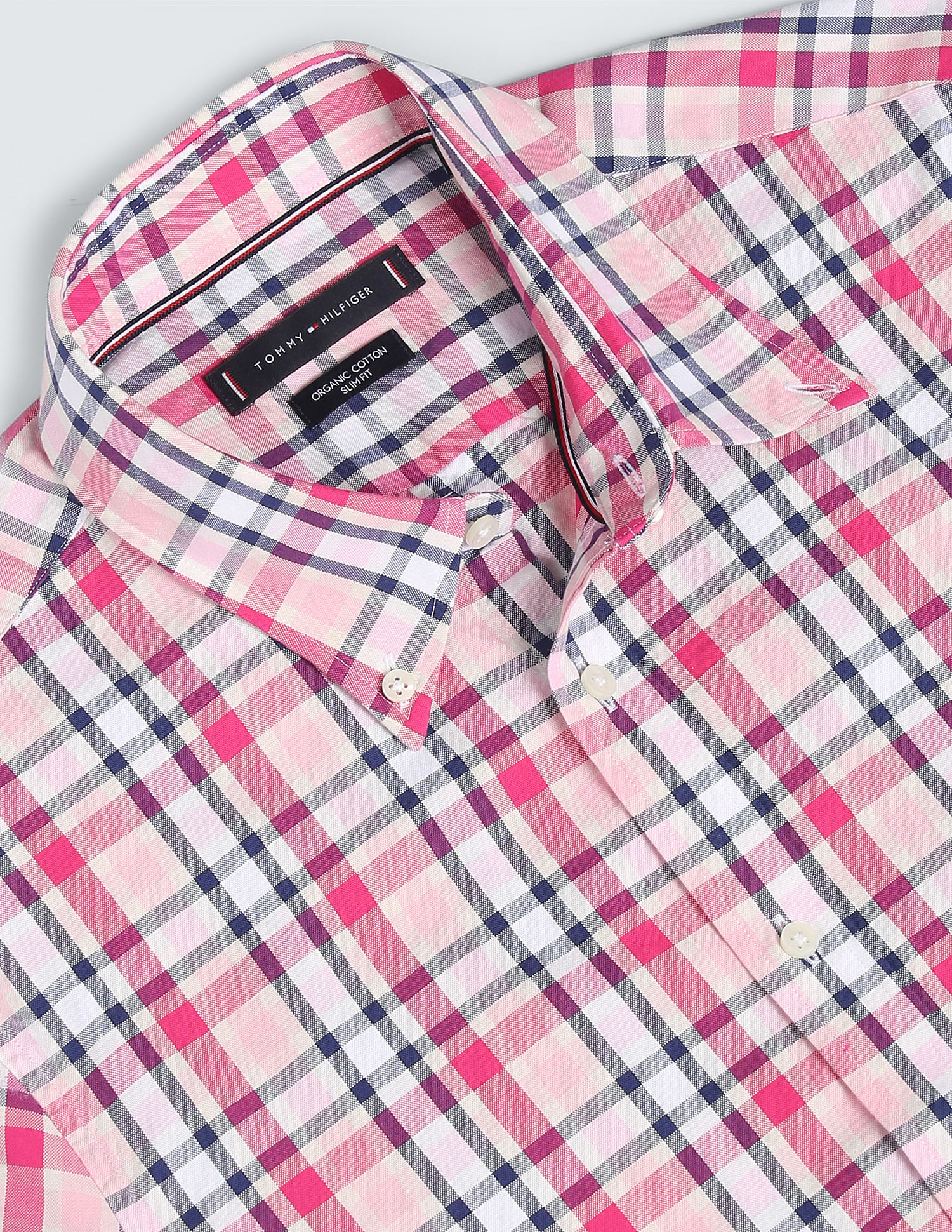 Tommy Hilfiger Multi Tartan Slim Oxford Shirt