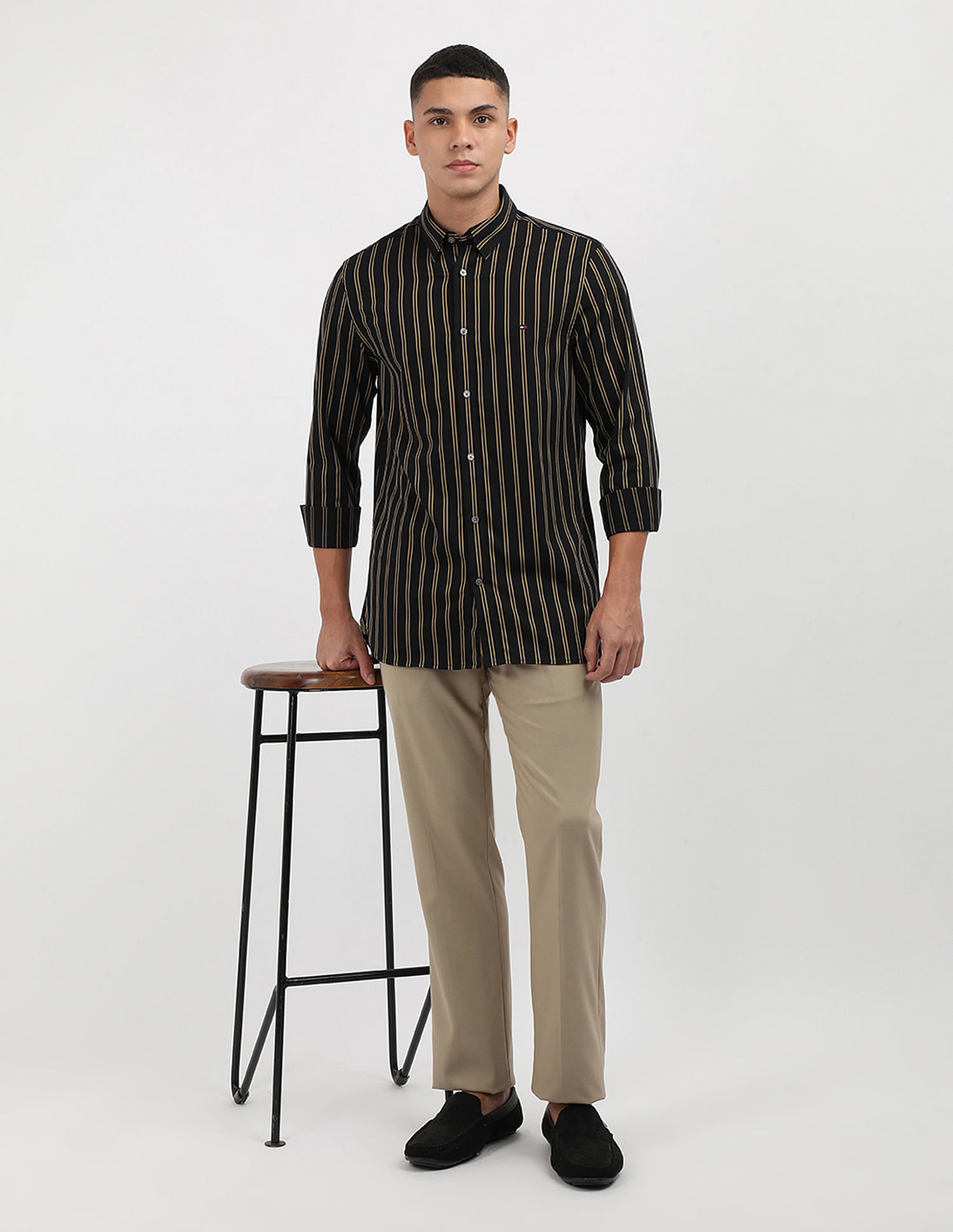 Tommy Hilfiger Twill Vertical Striped Shirt