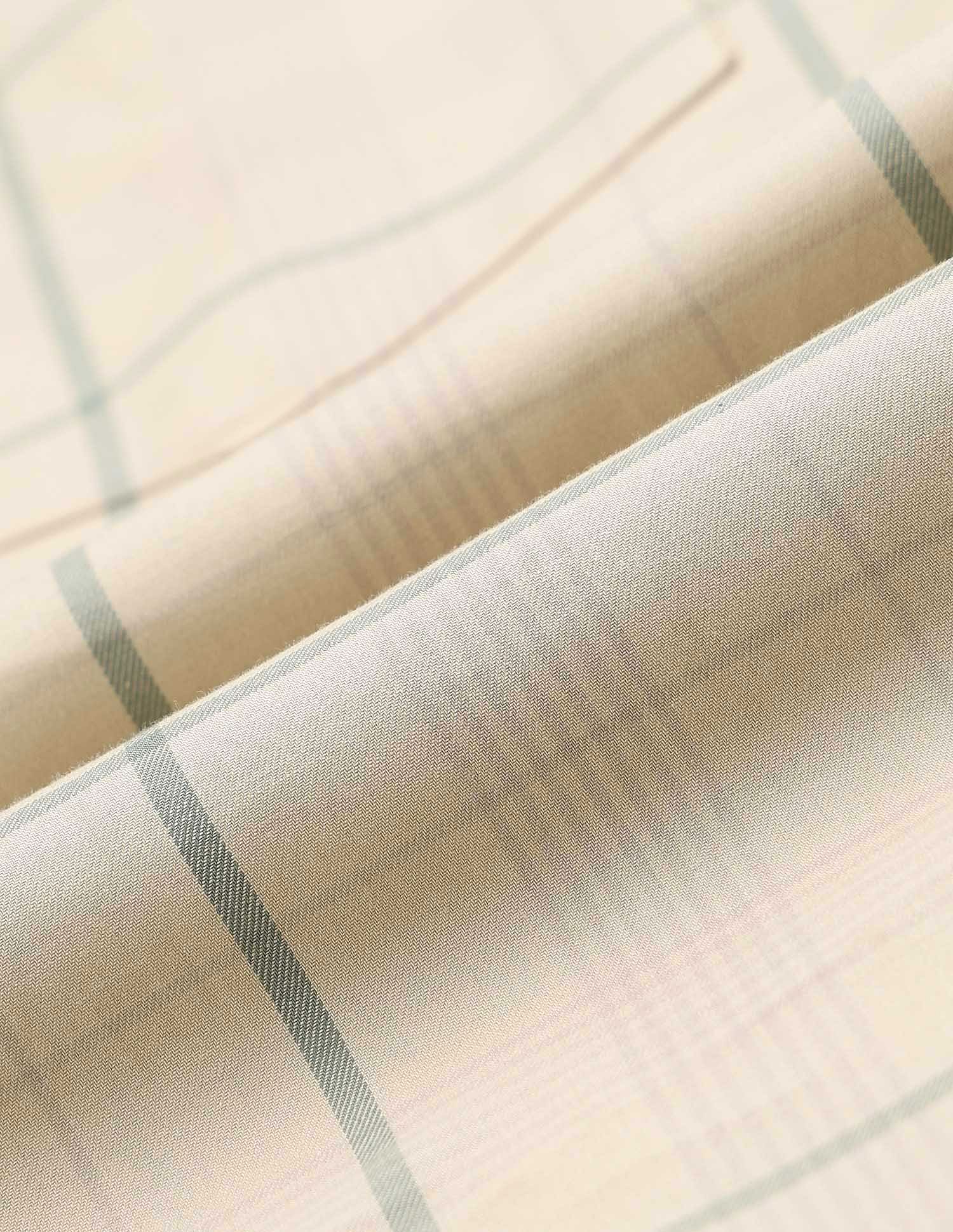 U.S. Polo Assn. Windowpane Checked Pure Cotton Shirt