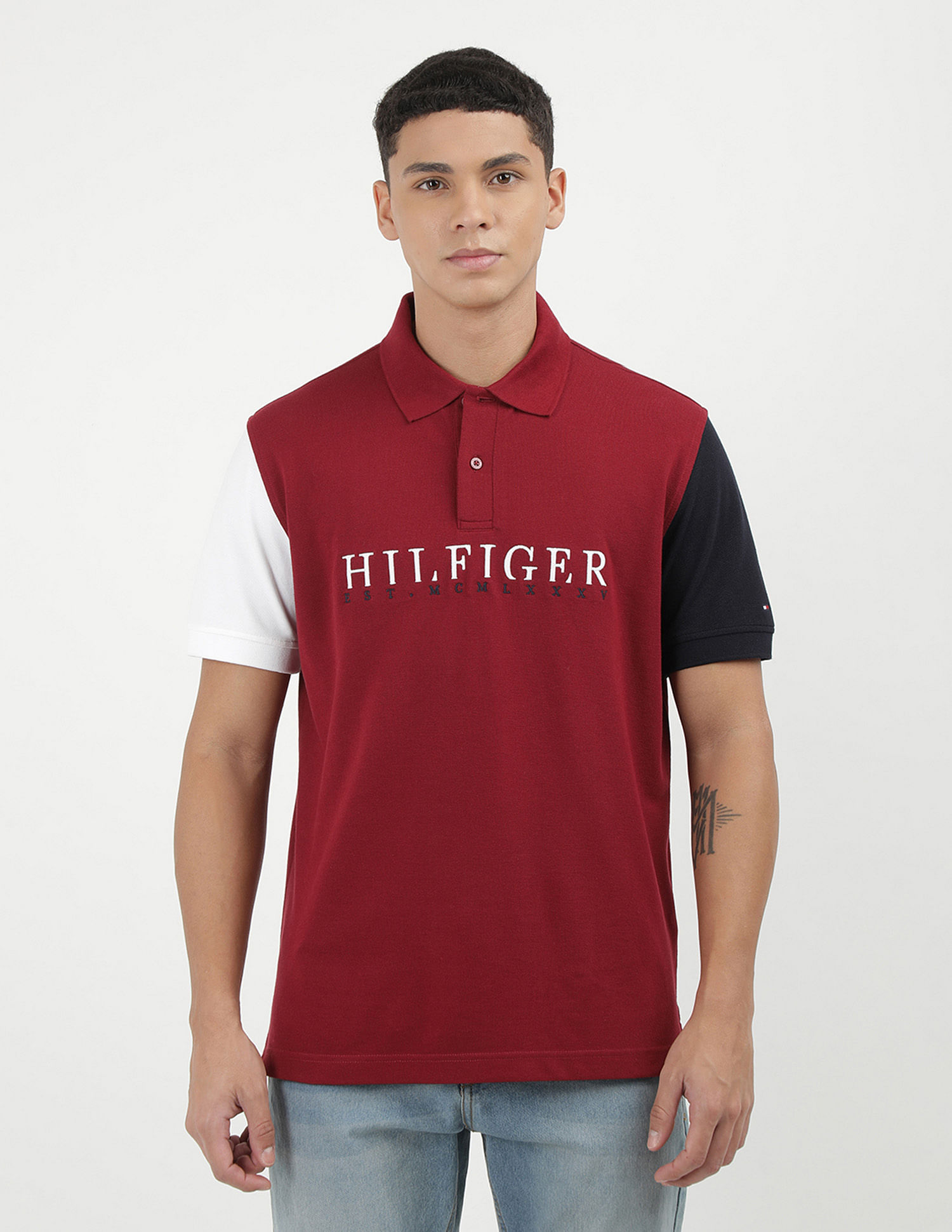 Tommy Hilfiger Brand Color Block Regular Polo Shirt