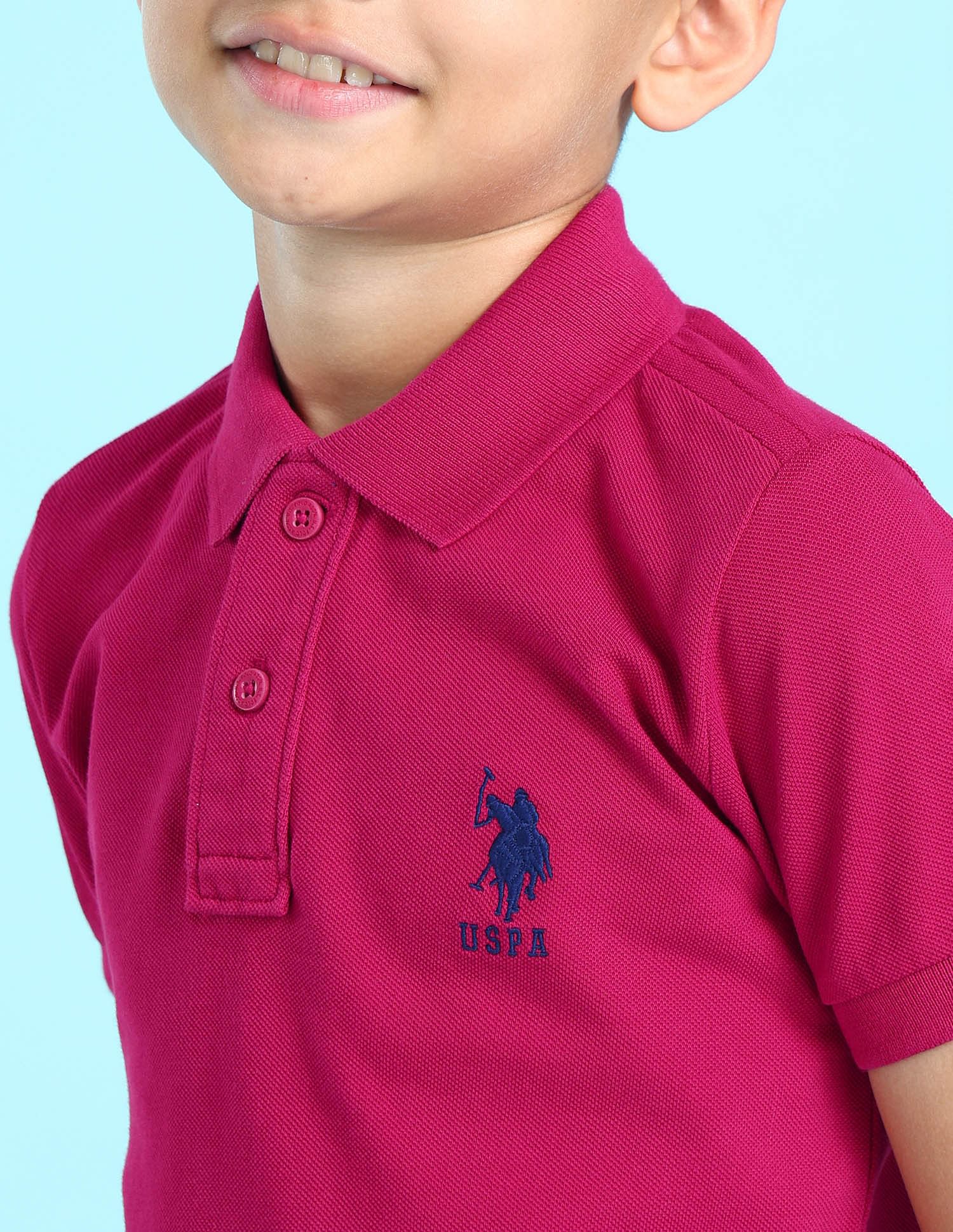 U.S. Polo Assn. Kids Boys Solid Polo Shirt