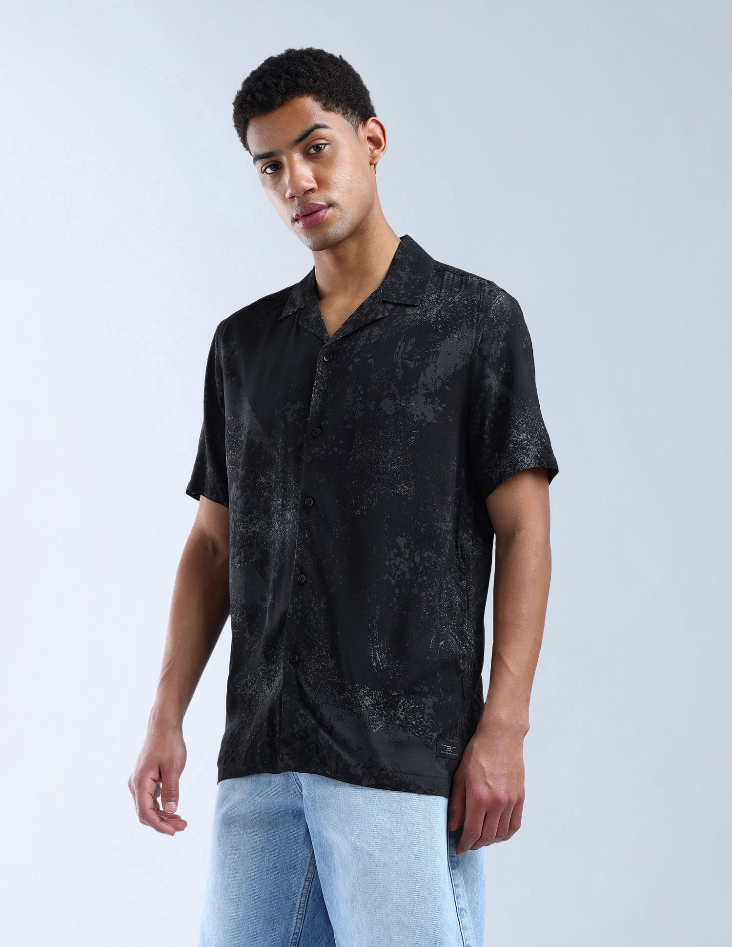 Flying Machine Regular Fit All-Over Color Of Home Shirt