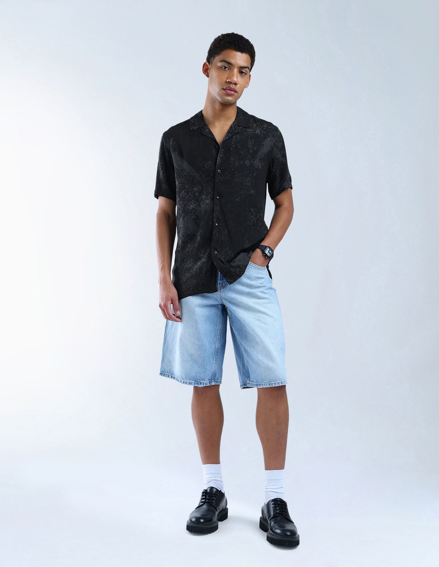 Flying Machine Regular Fit All-Over Color Of Home Shirt