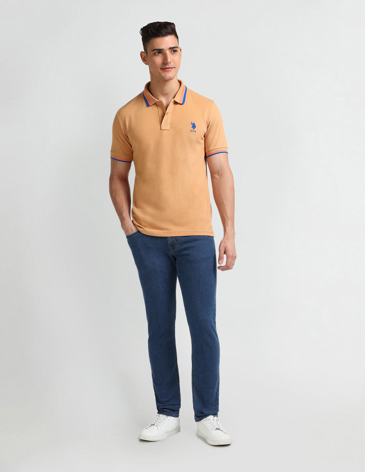 U.S. Polo Assn. Denim Co. Brandon Slim Tapered Blue Jeans