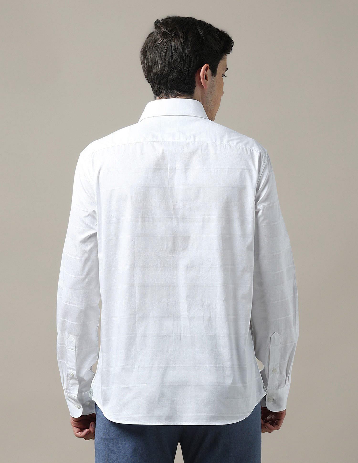 Arrow Horizontal Striped Tailored Fit 1851 Shirt