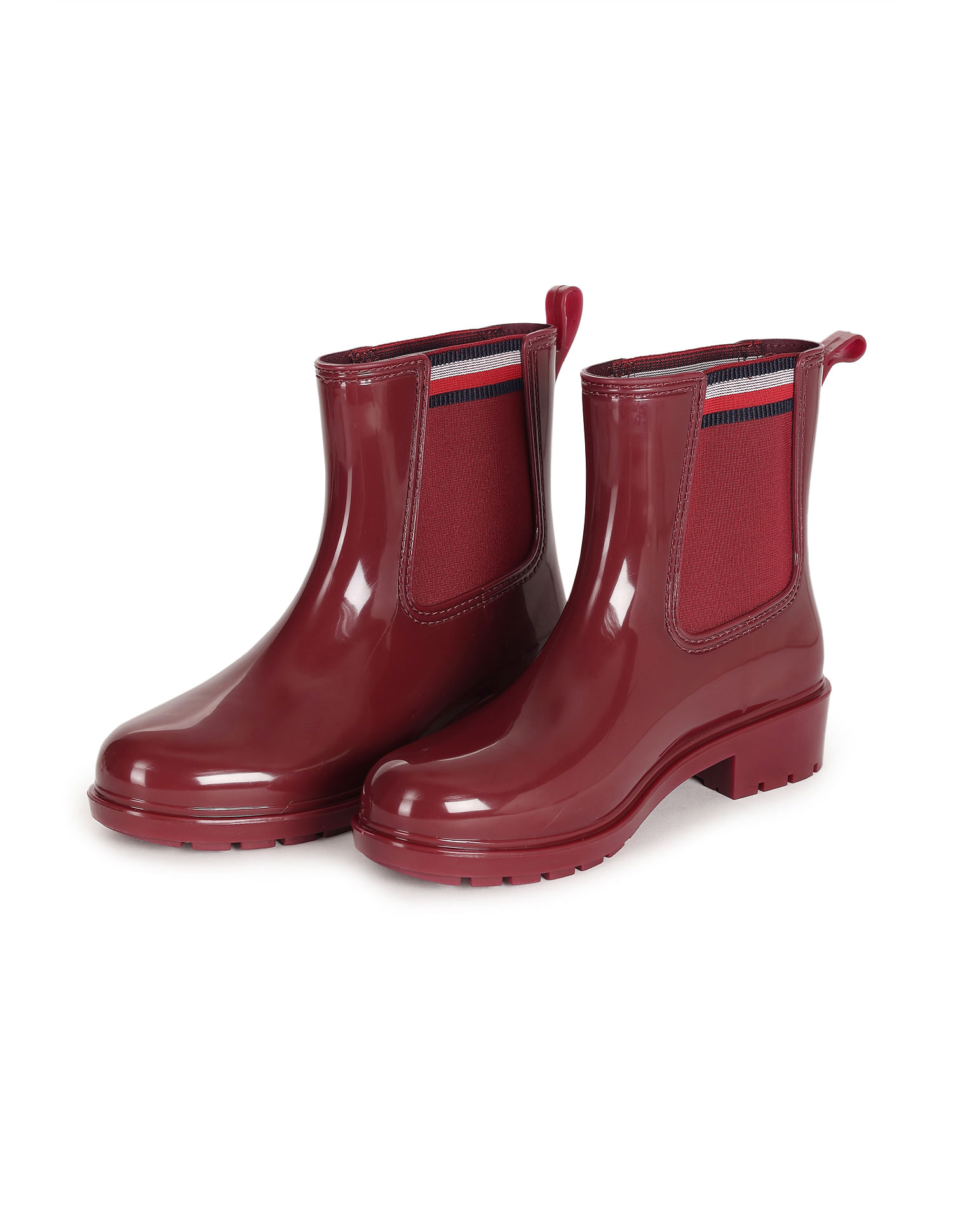 Tommy hilfiger hot sale boots red