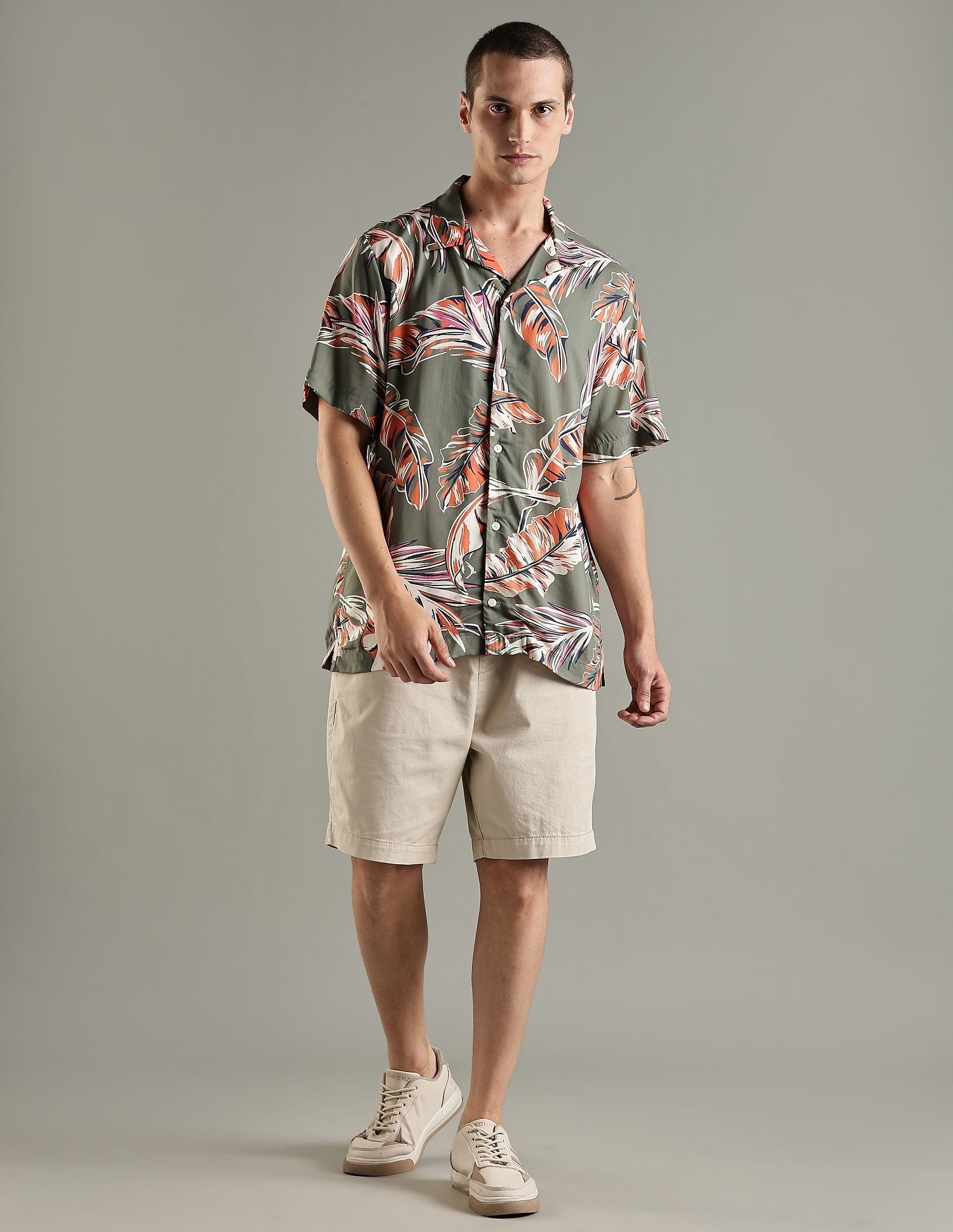 Tommy Hilfiger Printed Regular Fit Viscose Shirt