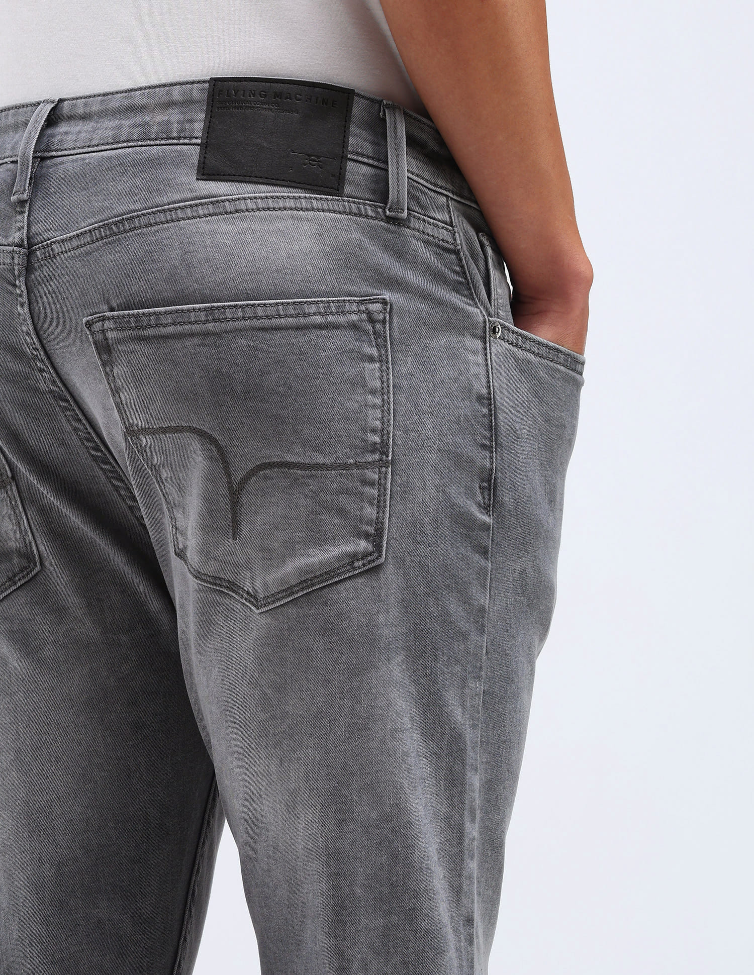 Buy Flying Machine Slash Slim Tapered Stone Wash Jeans - NNNOW.com