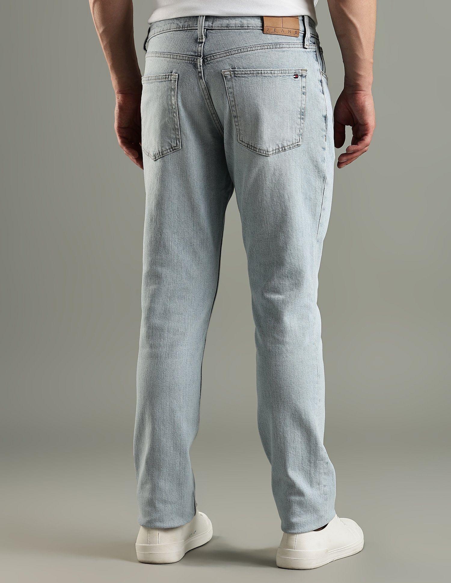 Tommy Hilfiger Heavy-Wash Slim Fit Mid Rise Jeans