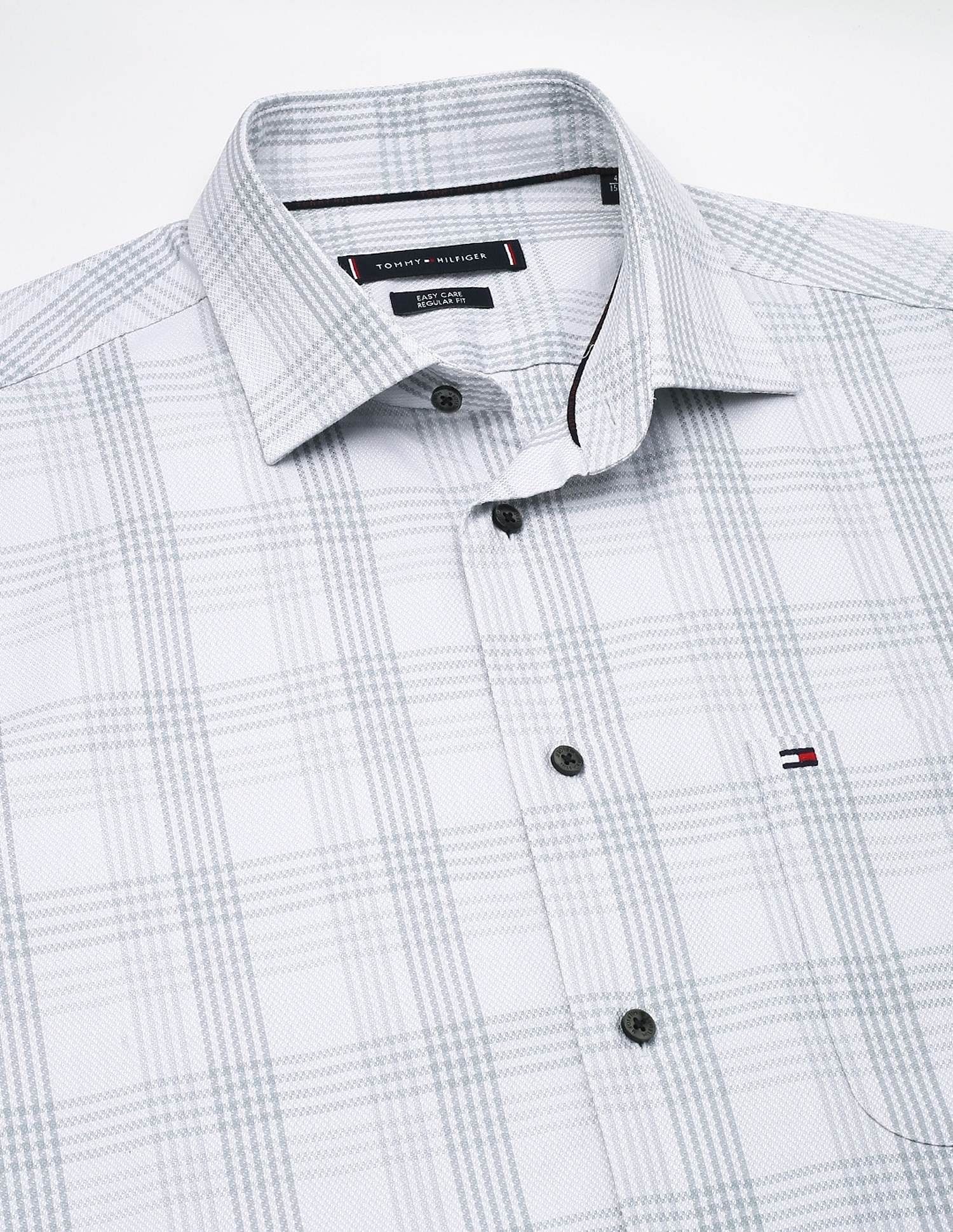 Tommy Hilfiger Checks Regular-Fit Cotton Shirt
