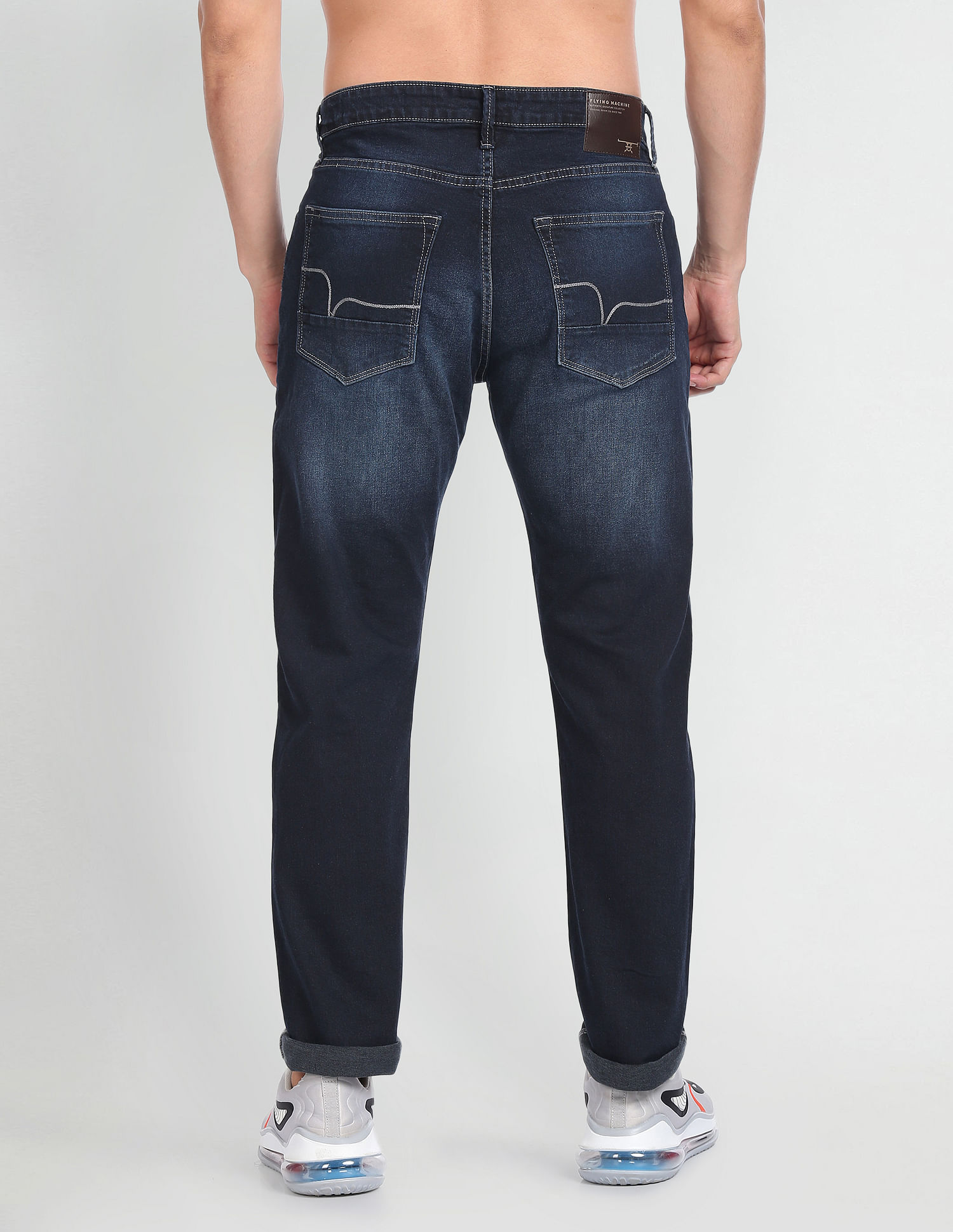 Flying Machine F-Jango Relaxed Straight Fit Mid Rise Jeans