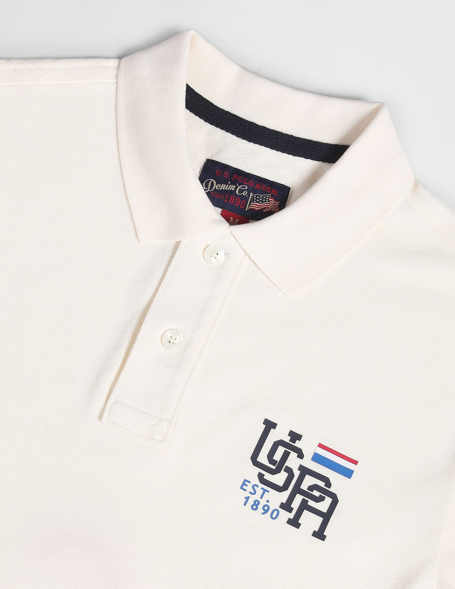 U.S. Polo Assn. Denim Co. Solid Cotton Polo Shirt