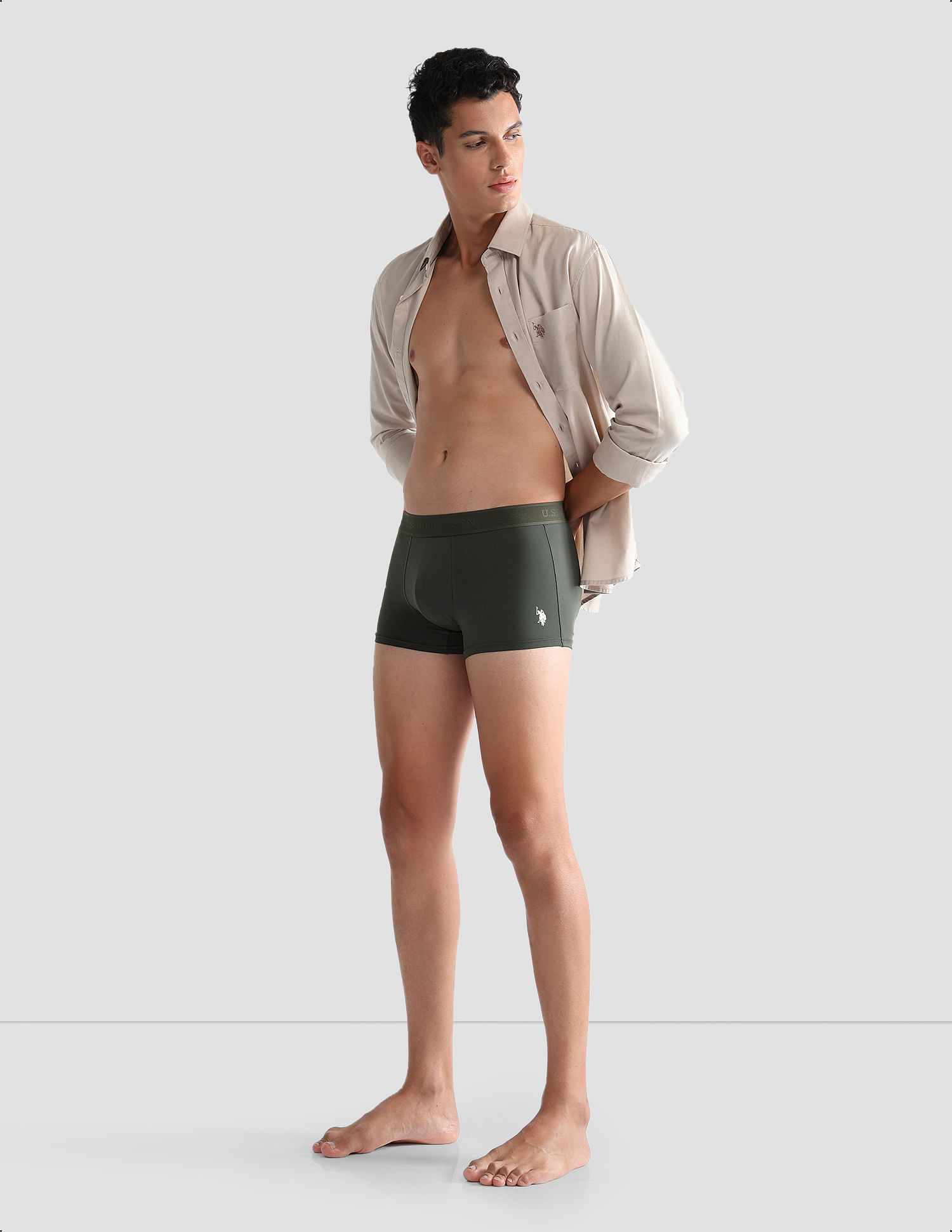 U.S. Polo Assn. Nylon Stretch Moisture Wicking AT001 Active Trunks - Pack Of 1