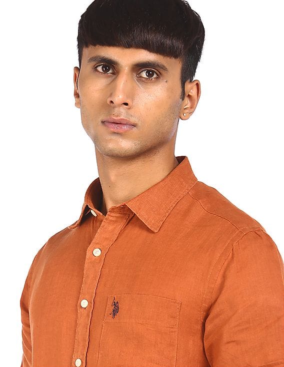 Buy U.S. Polo Assn. Men Rust Orange 