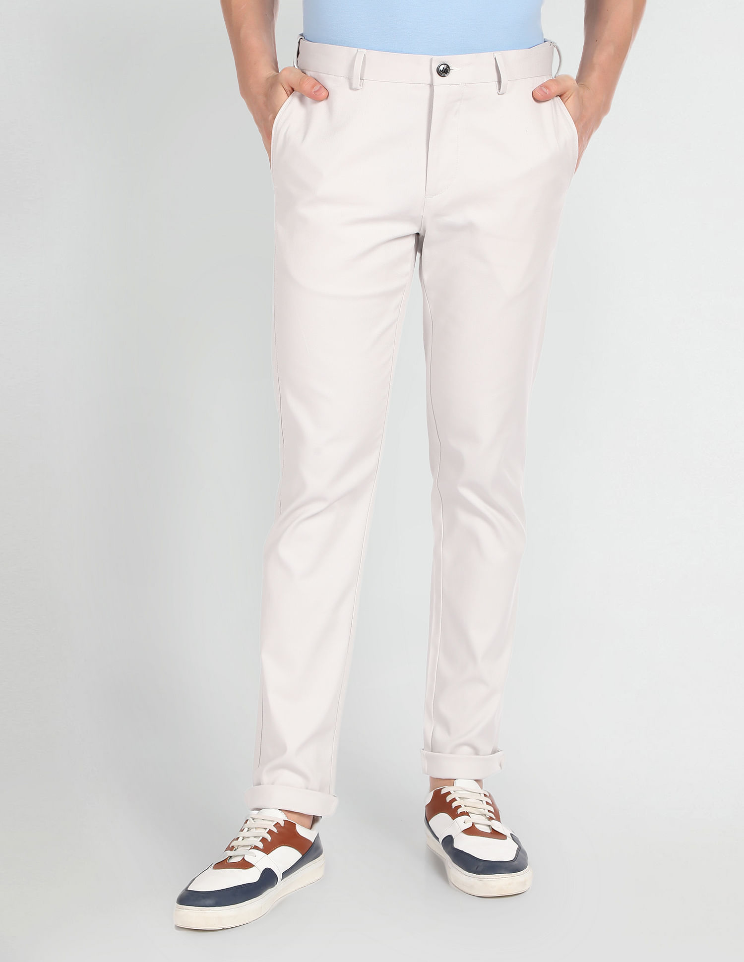 Arrow Sports Low Rise Dobby Autoflex Trousers