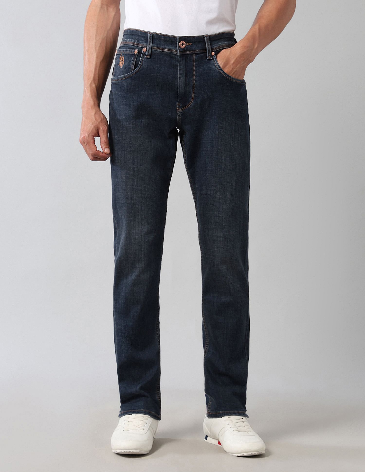 U.S. Polo Assn. Denim Co. Brandon Slim Tapered Fit Blue Ultra Soft Jeans