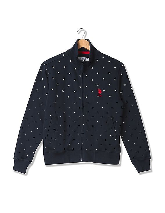 U.S. Polo Assn. Printed Zip Up Sweatshirt