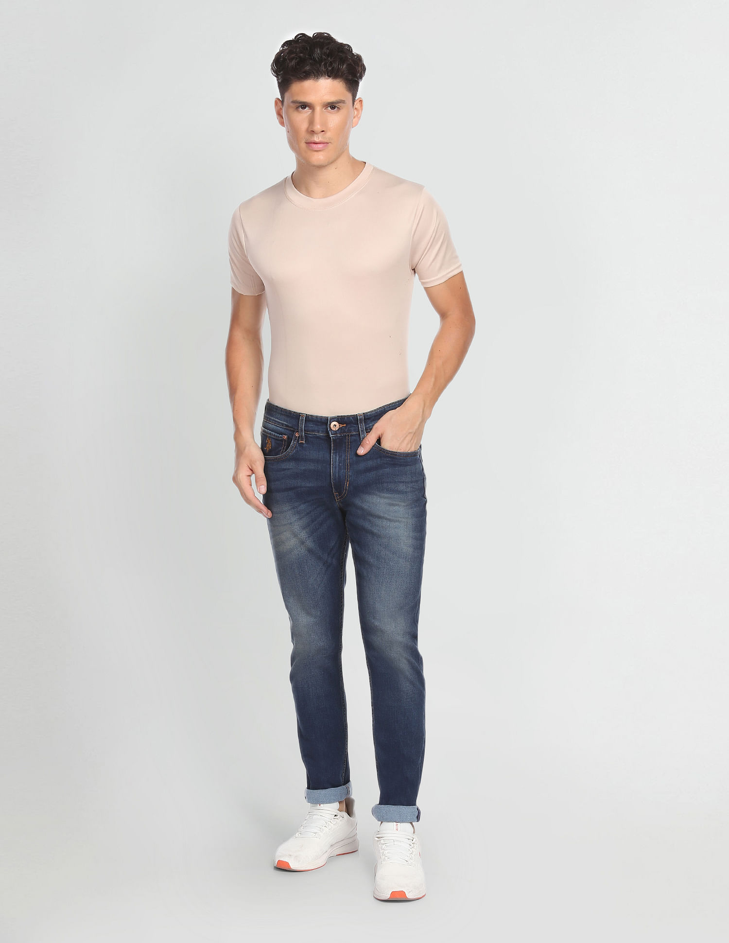 U.S. Polo Assn. Denim Co. Brandon Slim Tapered Fit Blue Jeans