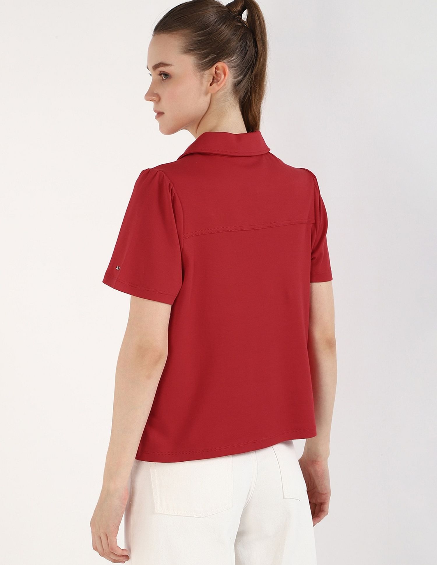 Tommy Hilfiger Solid Slim-Fit Cotton Polo T-Shirt