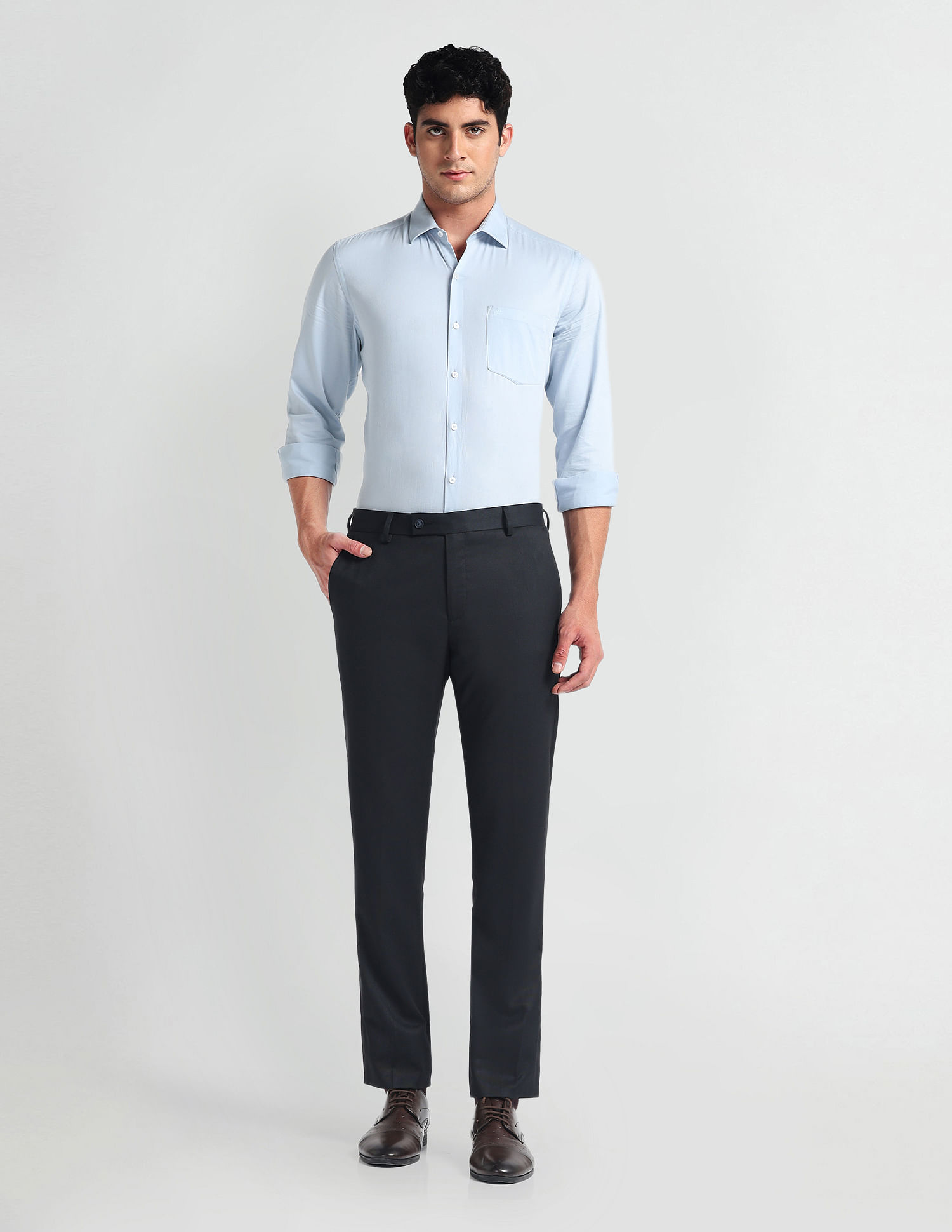 Arrow Tailored Fit Dobby Trousers