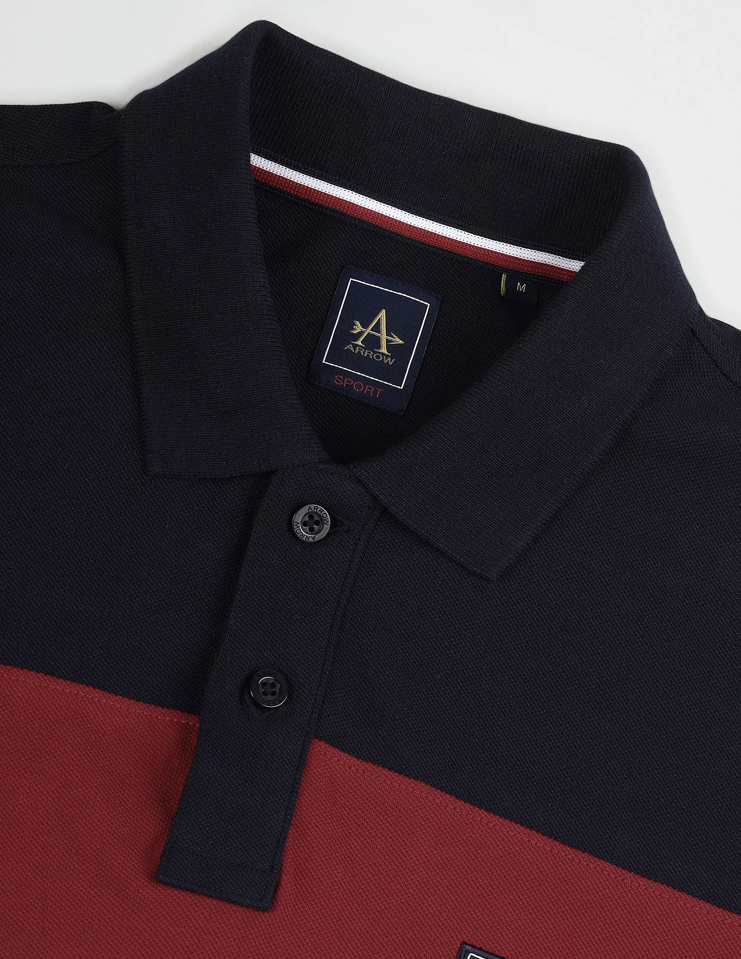 Arrow Sports Colour Block Regular Polo Shirt