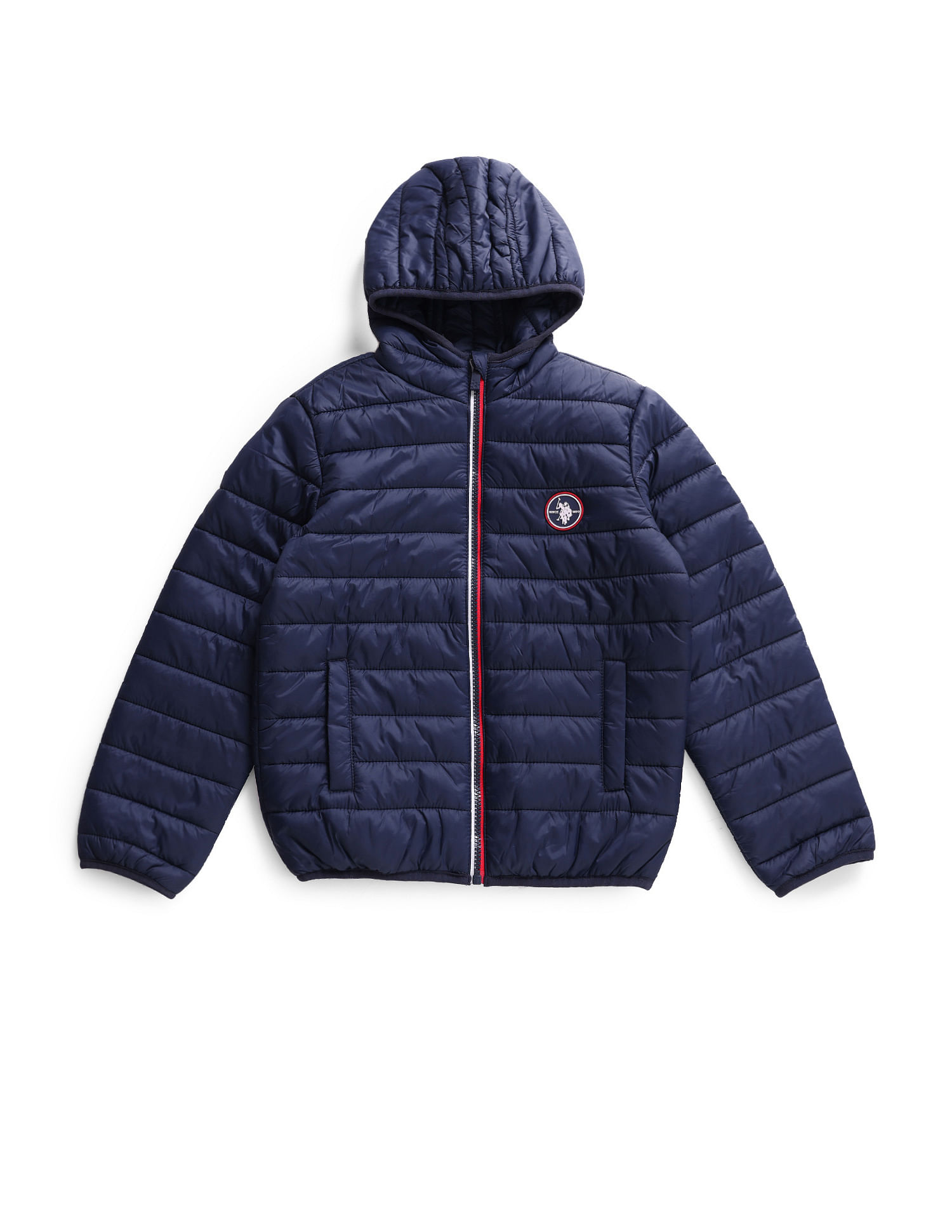 U.S. Polo Assn. Kids Hooded Solid Puffer Jacket