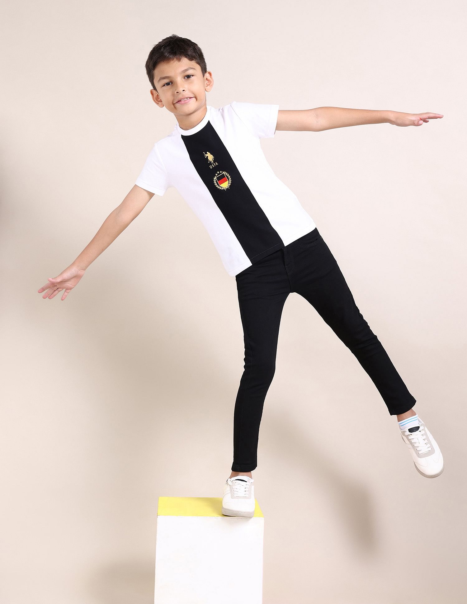 U.S. Polo Assn. Kids Boys Crew Neck Embroidered T-Shirt