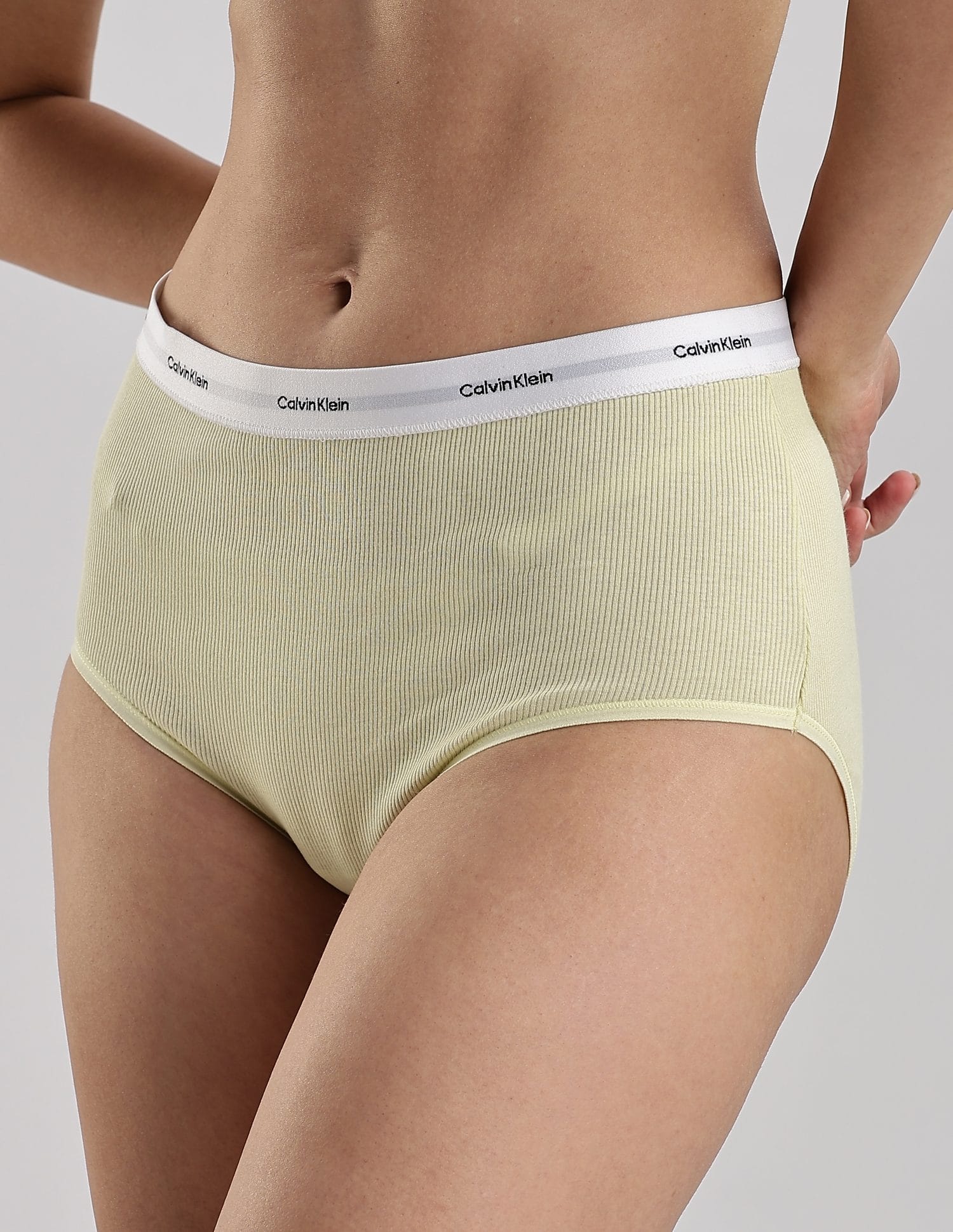 Buy Calvin Klein Underwear Solid Green Mid Rise Briefs