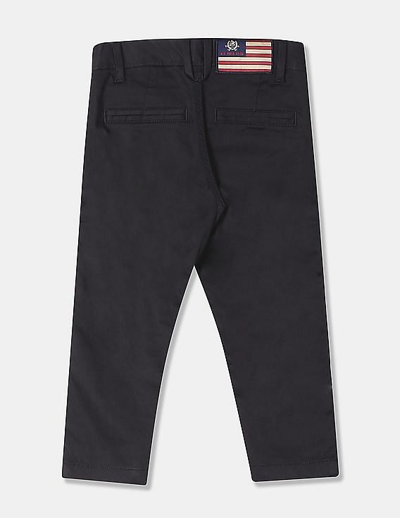 U.S. Polo Assn. Kids Regular Fit Solid Trousers