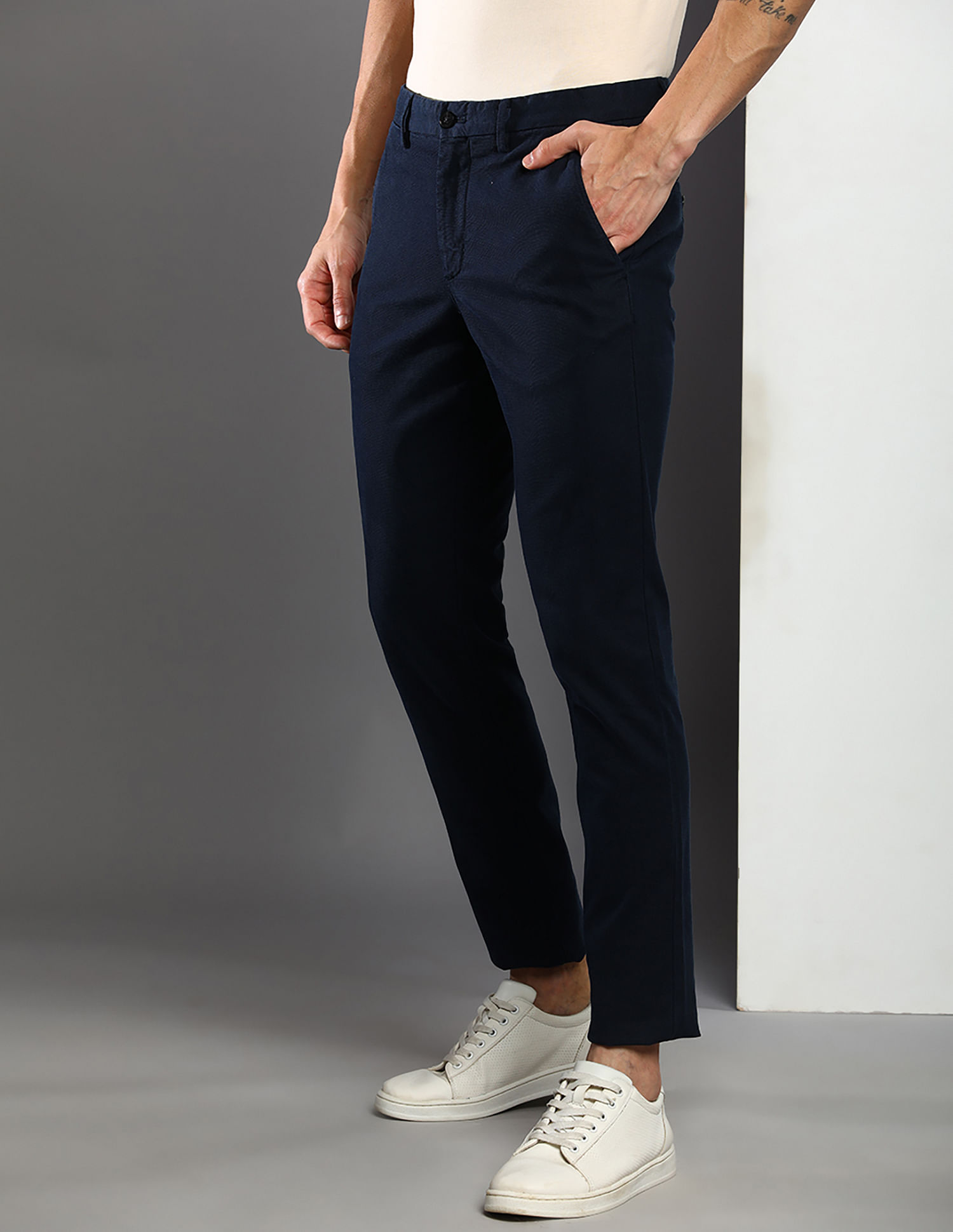 Tommy Hilfiger Honeycomb Slim Fit Casual Trousers