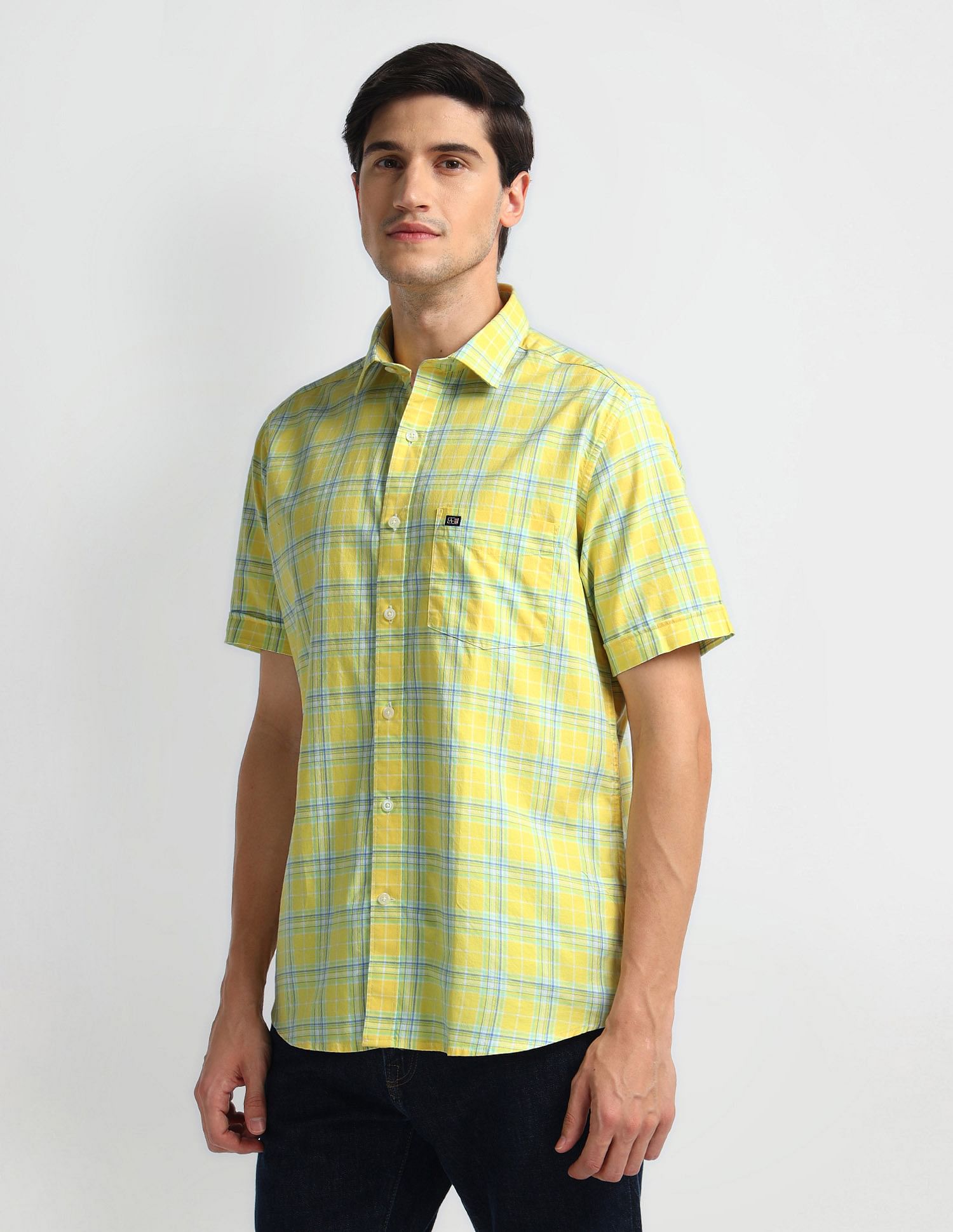 Arrow Sports Tartan Check Cotton Shirt