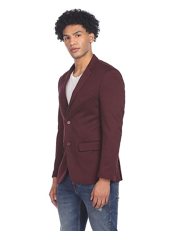 Maroon hotsell casual blazer