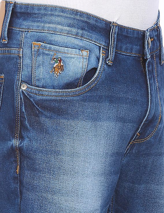 U.S. Polo Assn. Denim Co. Mid Rise Stone Wash Jeans